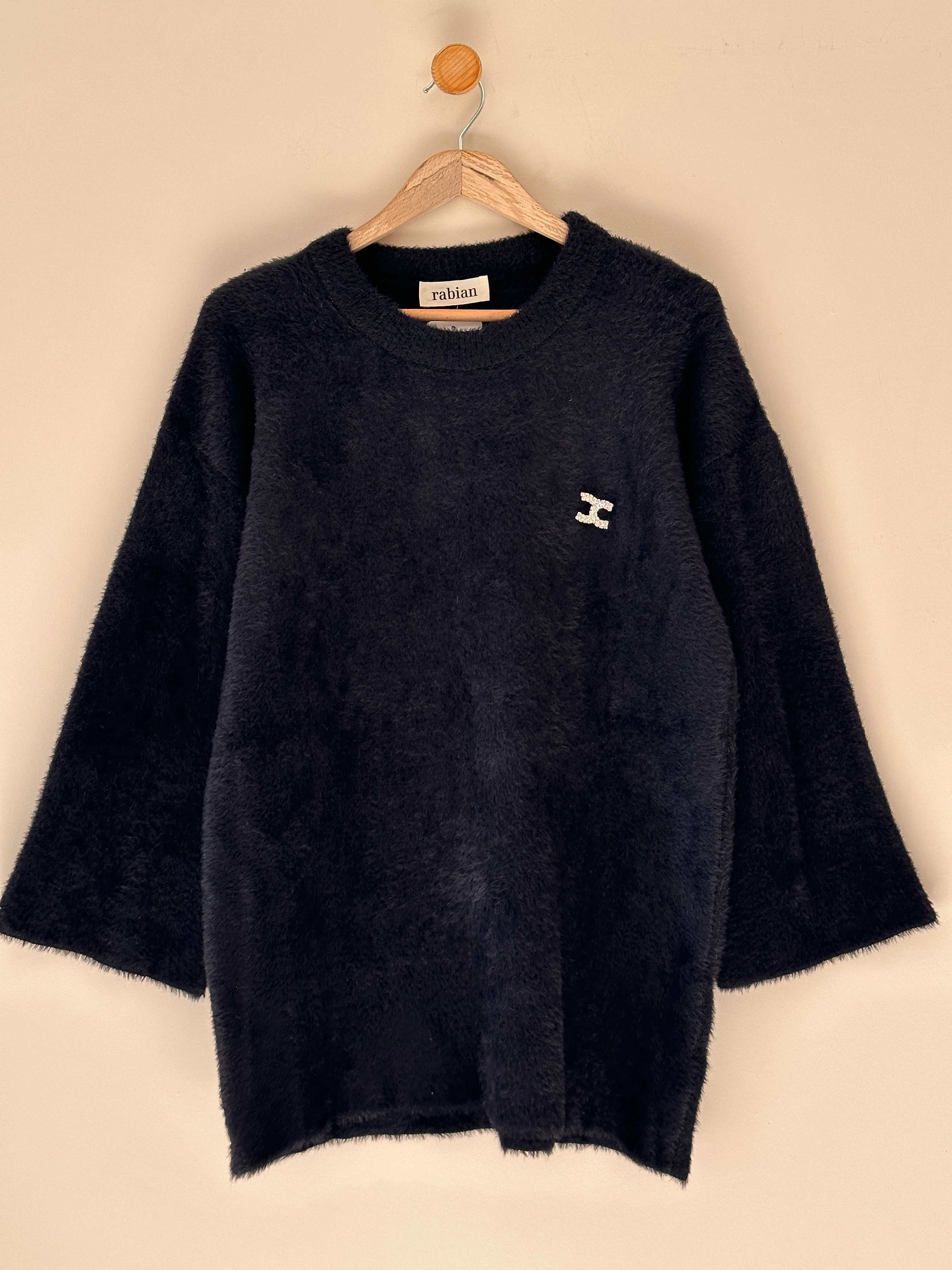 Angora Sweatshirt - Siyah