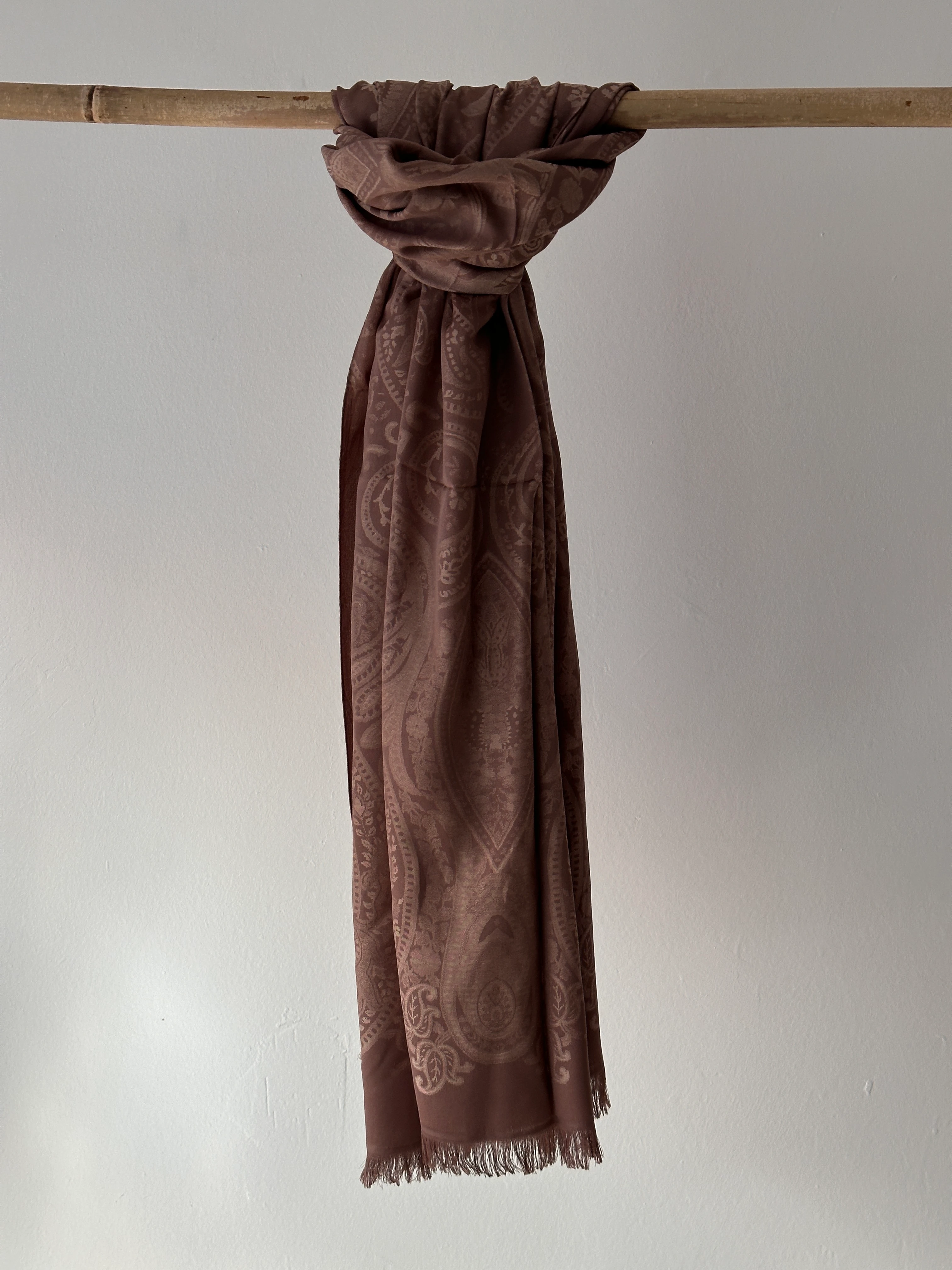 Etnik Desen Yumuşak Jakarlı Şal