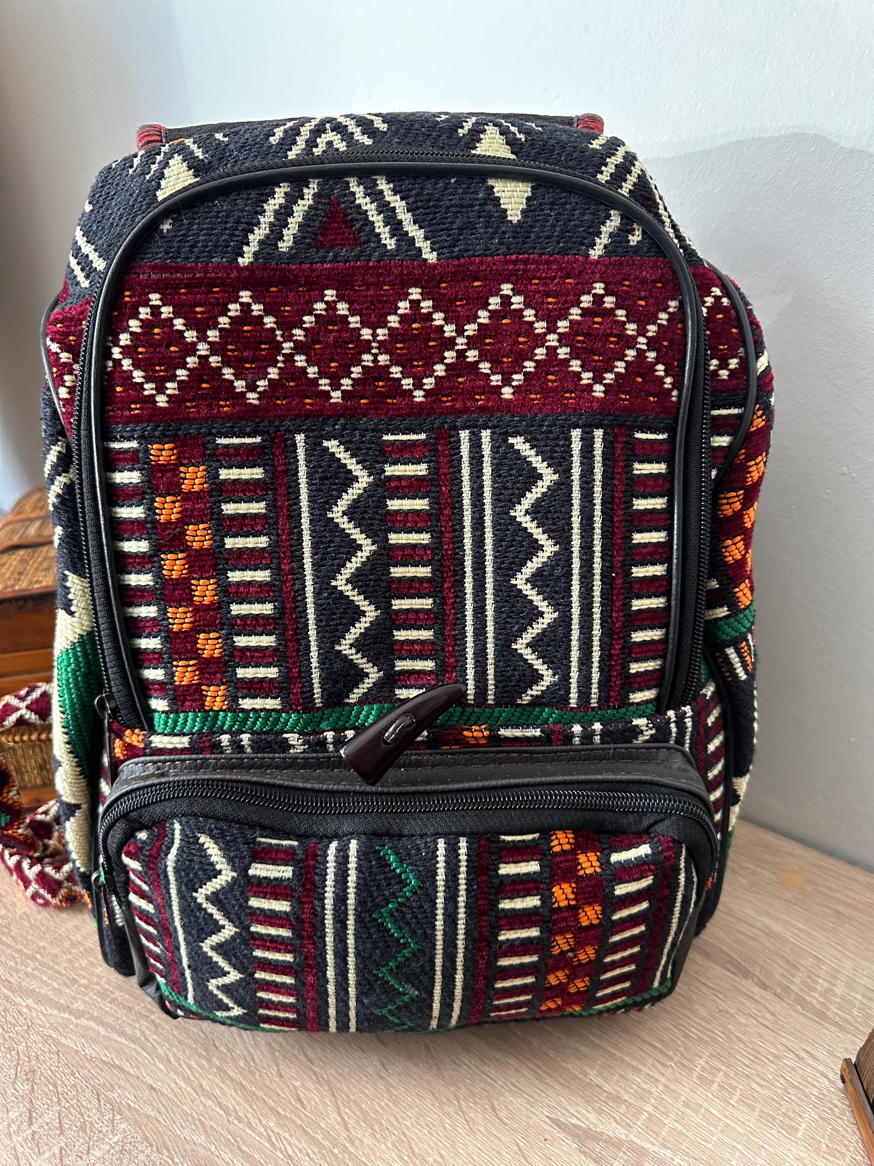 Kilim Desen Sırt Çantası