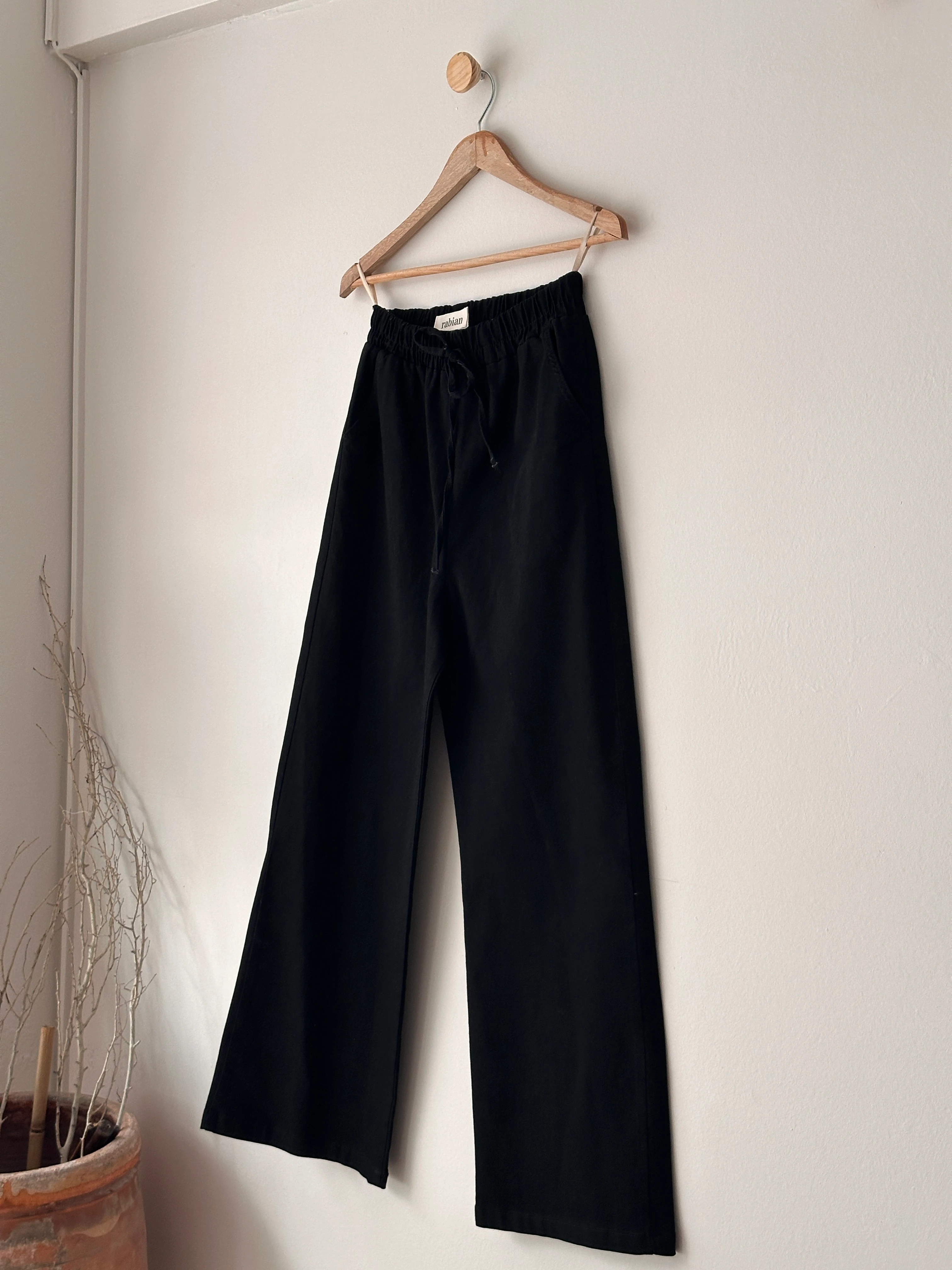 Beli Lastikli Kot Pantalon-Likralı