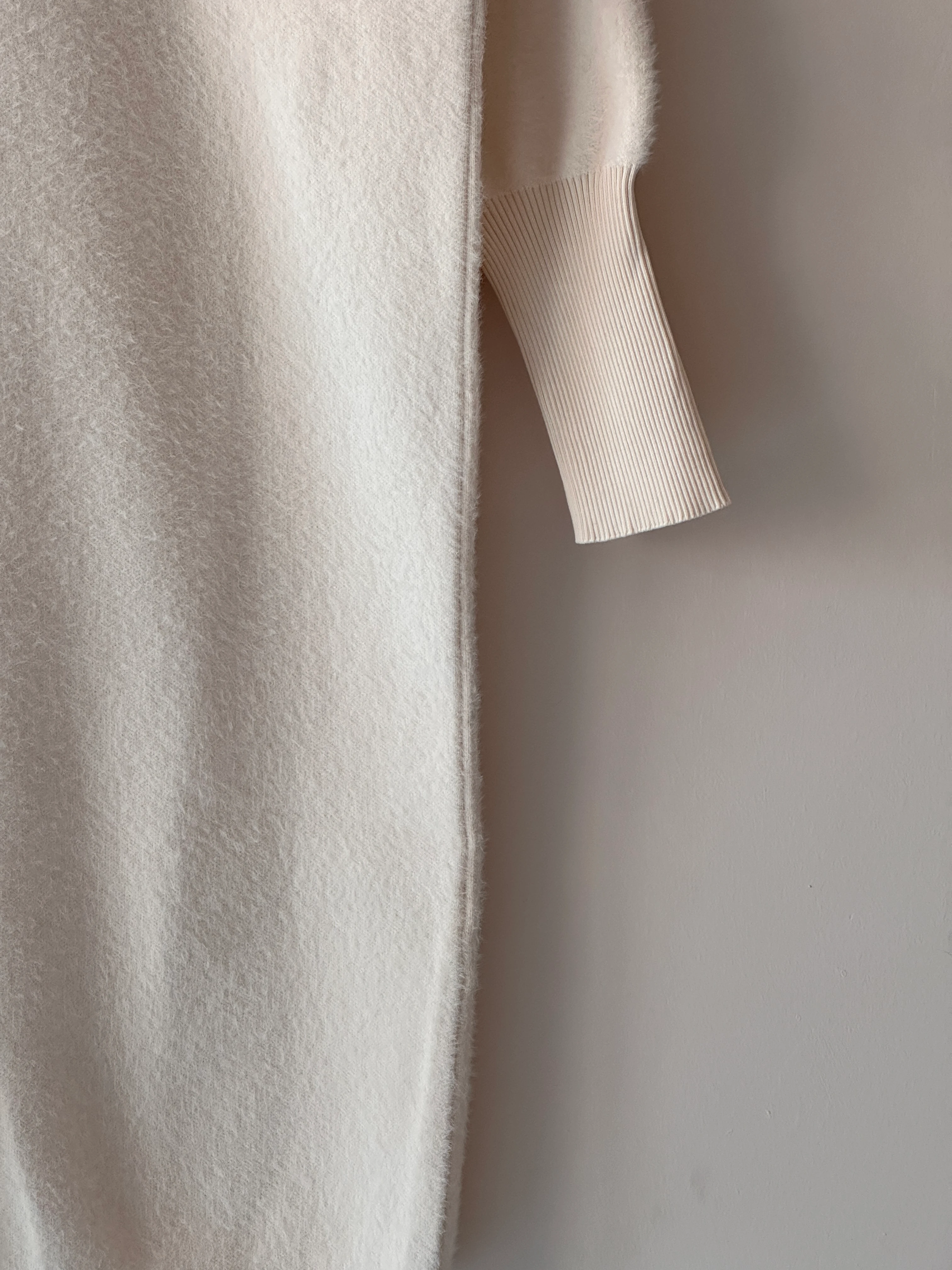 Dalgıç Yaka Ribanalı Angora Hırka