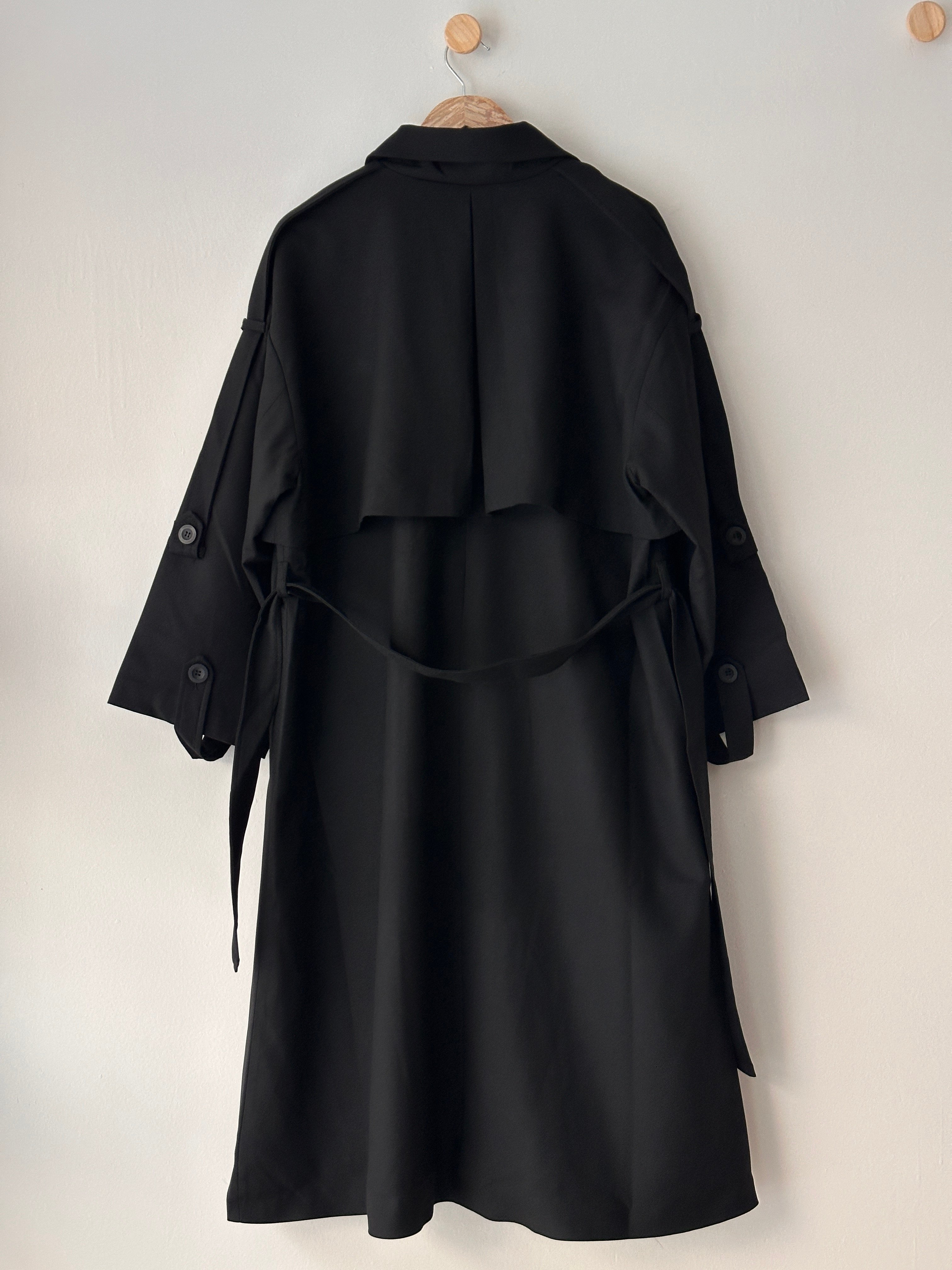 Yüksek Kaliteli Astarlı Oversize Trençkot