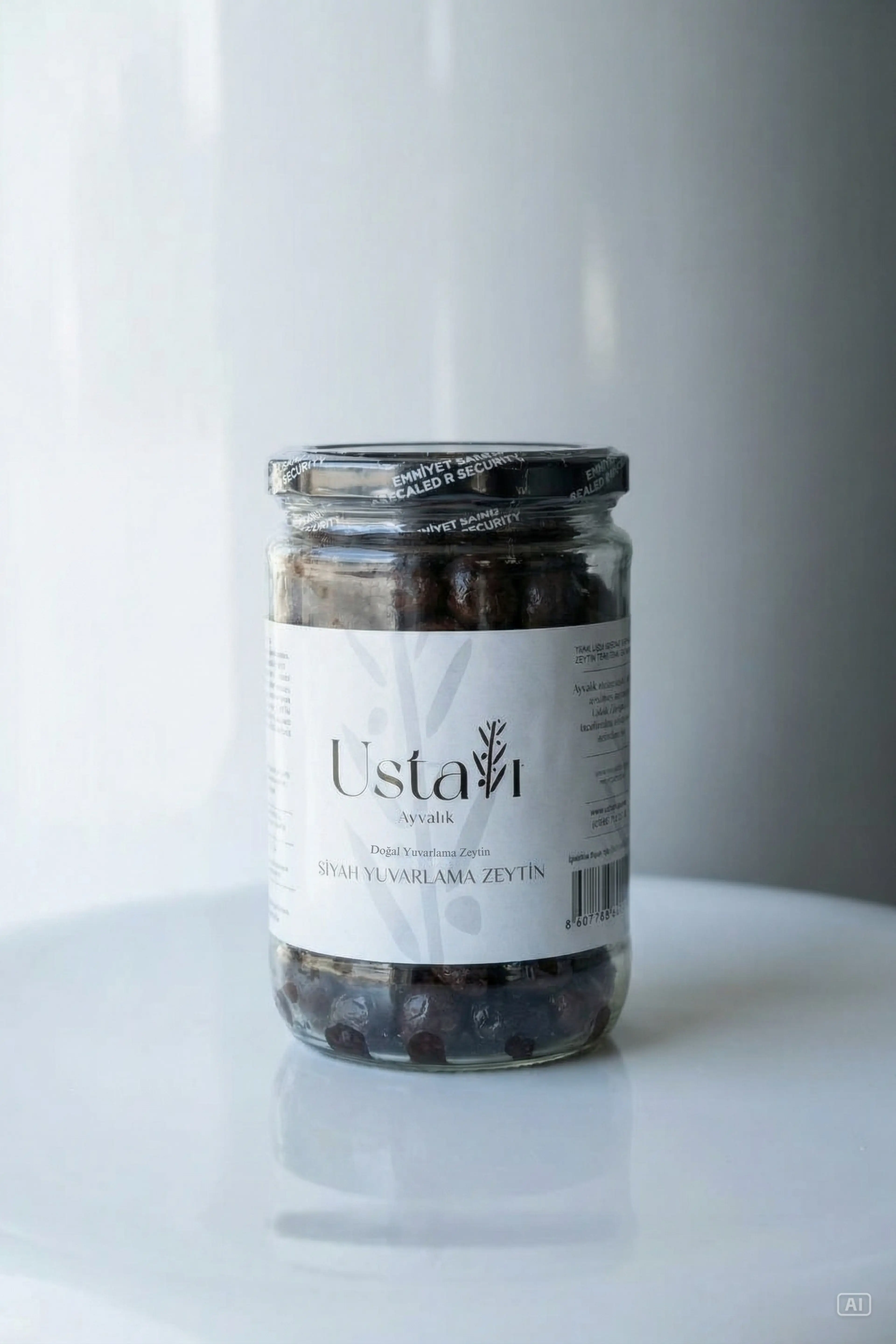 SİYAH YUVARLAMA ZEYTİN DOĞAL FERMENTE 500 GR
