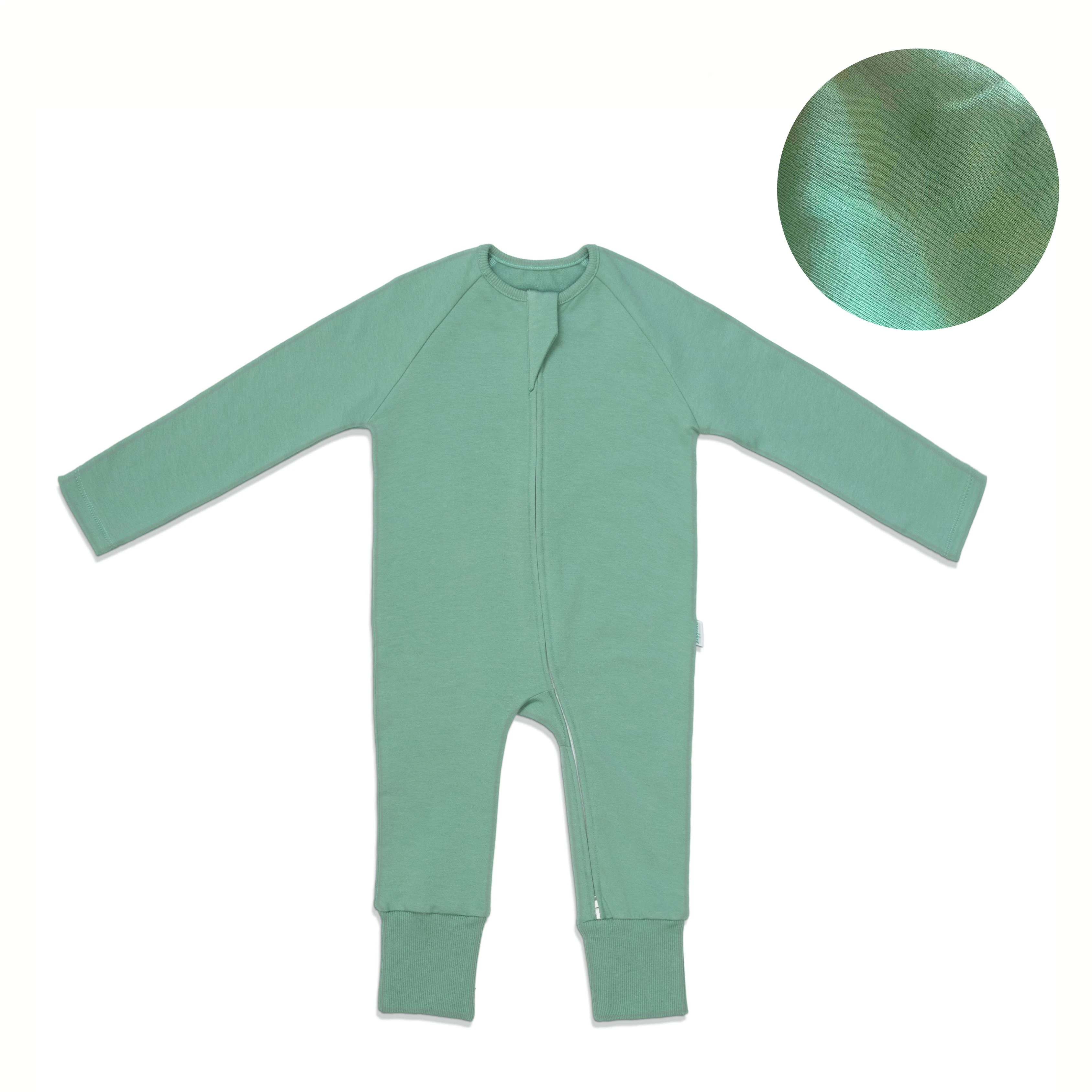Boya Lekeli Çocuk Ayaklı Uyku Tulumu - Mint Yeşili - 1 TOG
