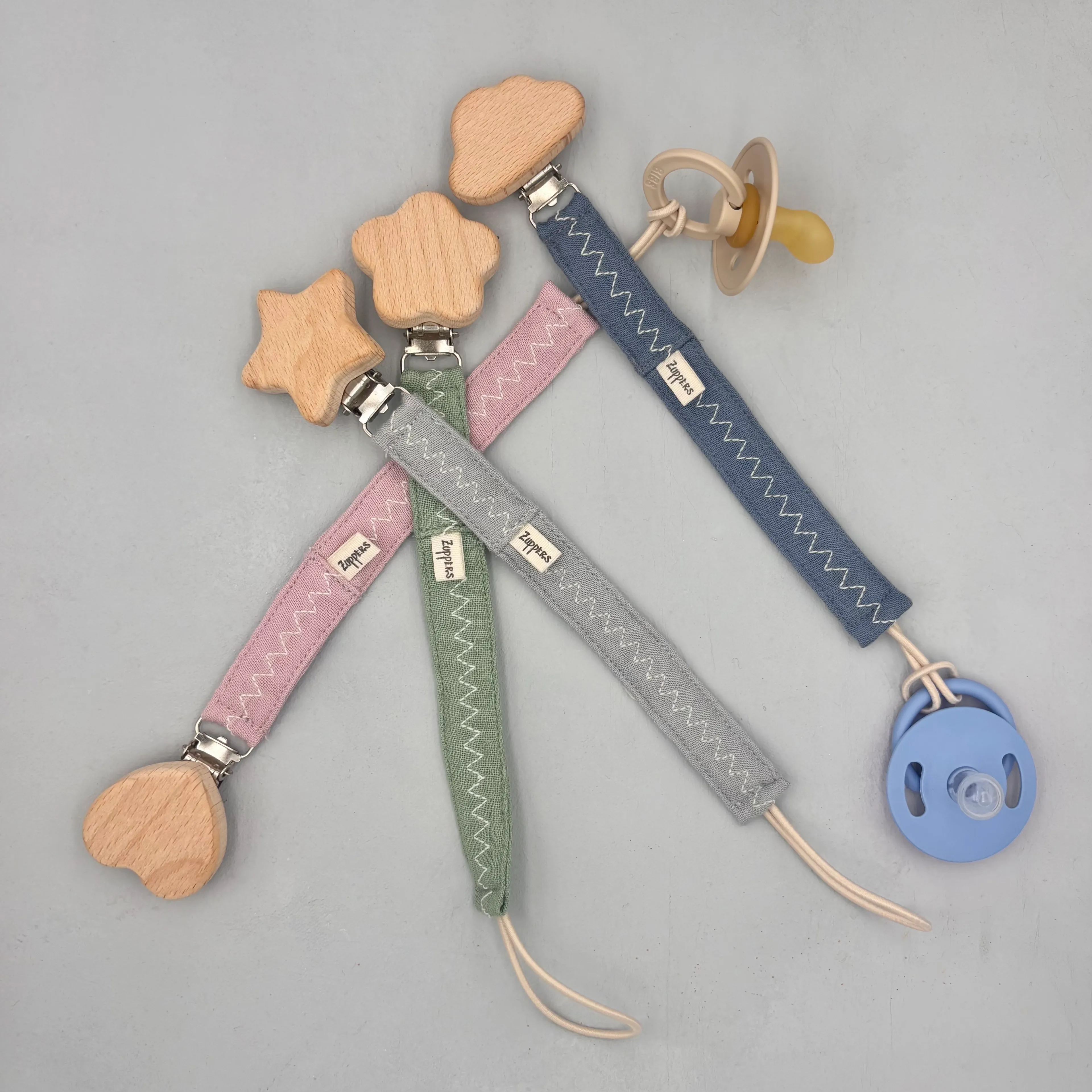 2li Set Müslin Emzik Askısı 