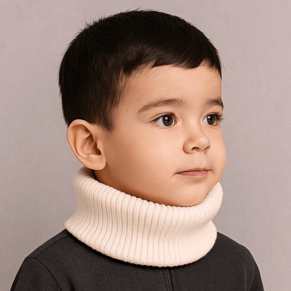 Bebek ve Çocuk Pamuk Boyunluk Atkı Fitilli