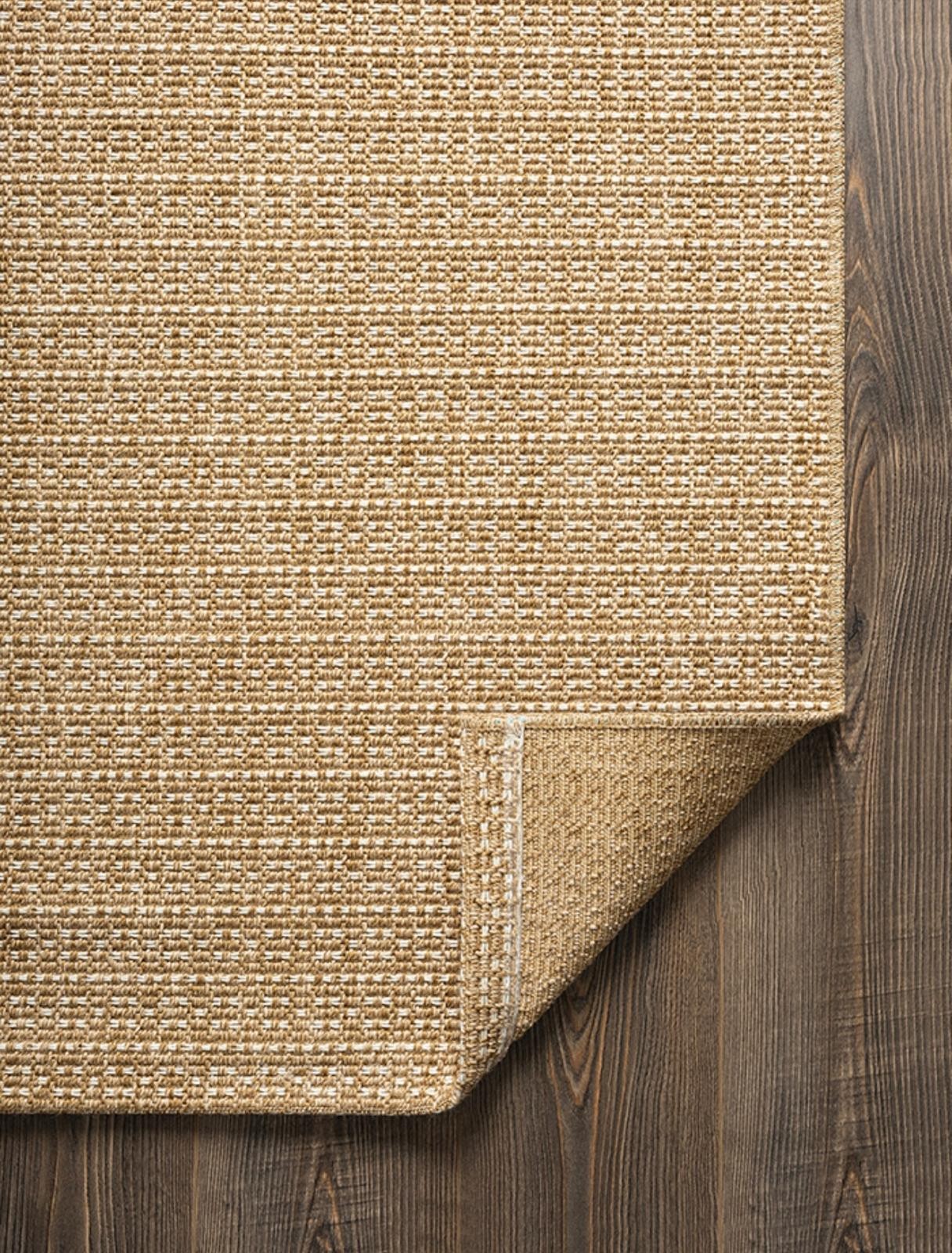 hanlı halı tiorra tı004a kahve krem jüt sisal halı