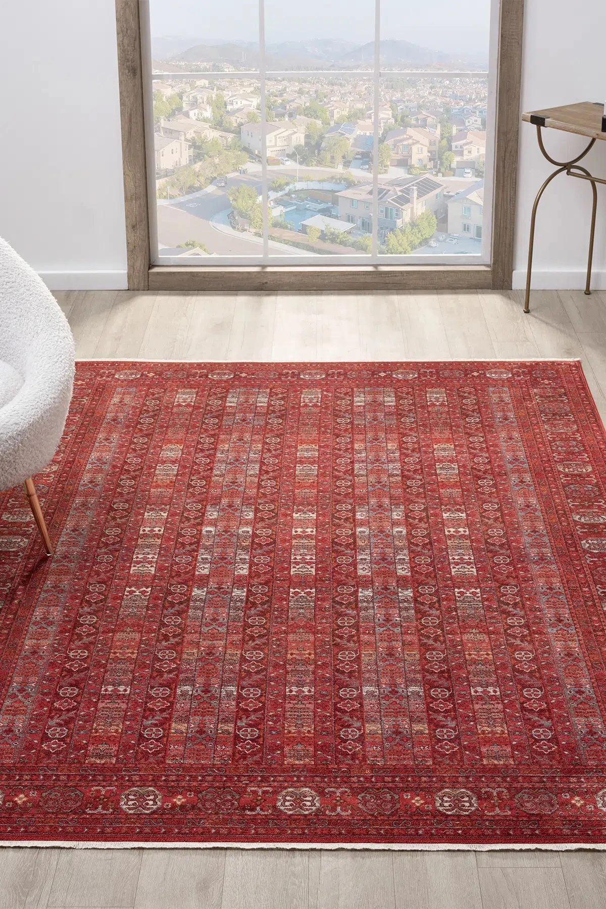 Hanlı halı 0257 otantik bordo Salon oturma odası halısı