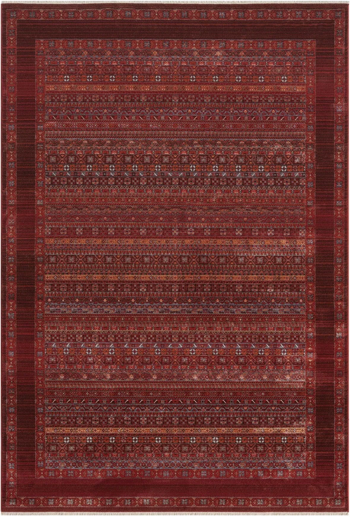 Hanlı halı otantik 0259 bordo  Salon oturma odası halısı