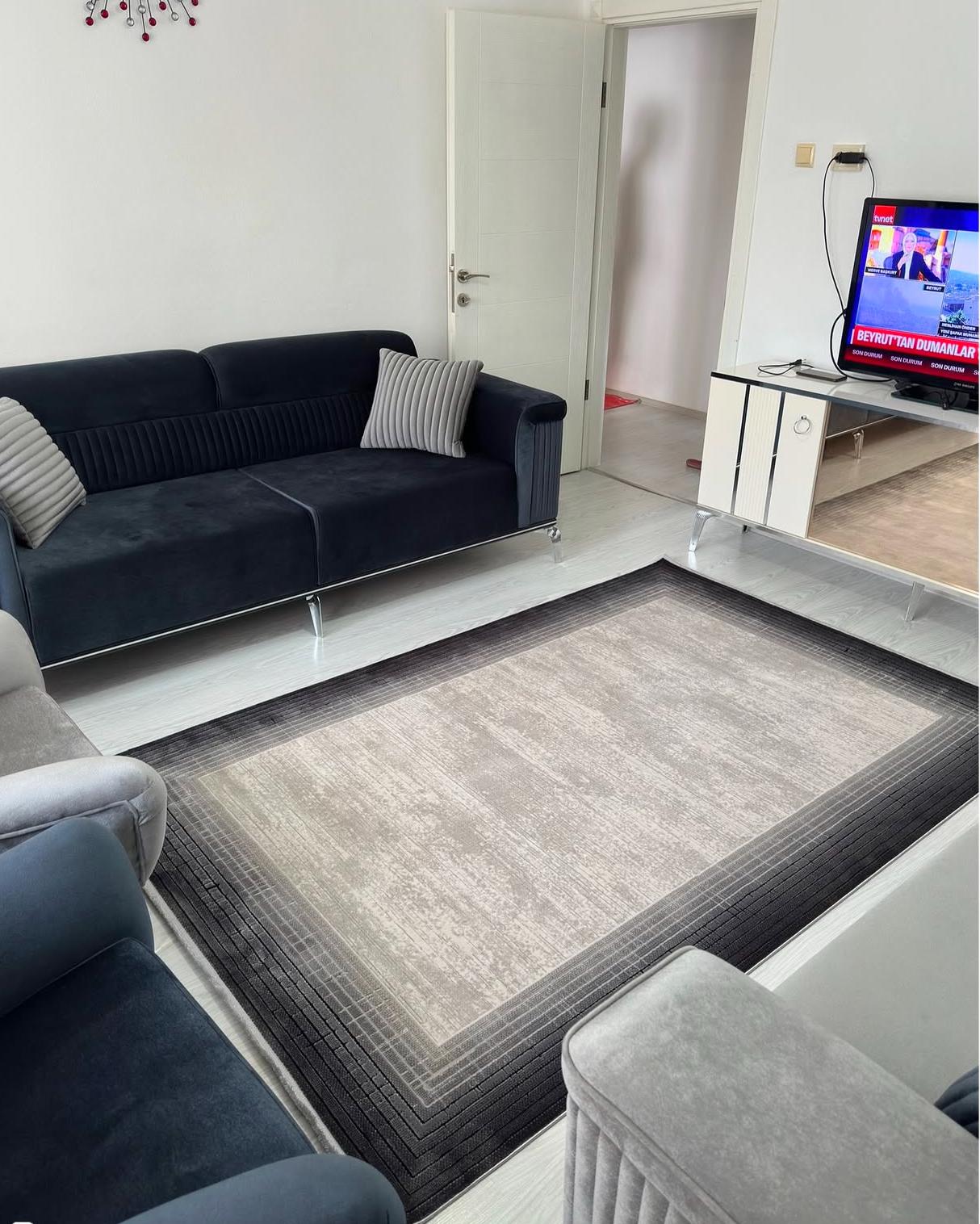 gri antrasit salon oturma odası halısı