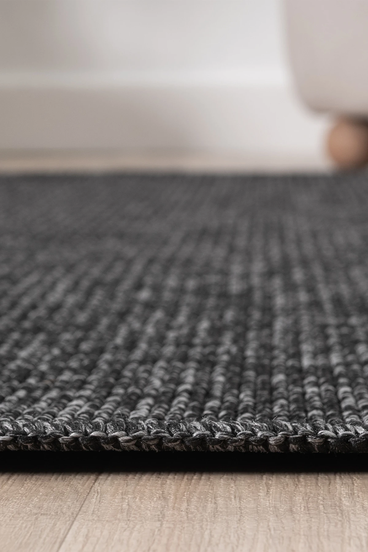 Hanlı halı nice662antrsit hasır dokulu mutfak halısı koridor halısı balkon halısı kesme halı