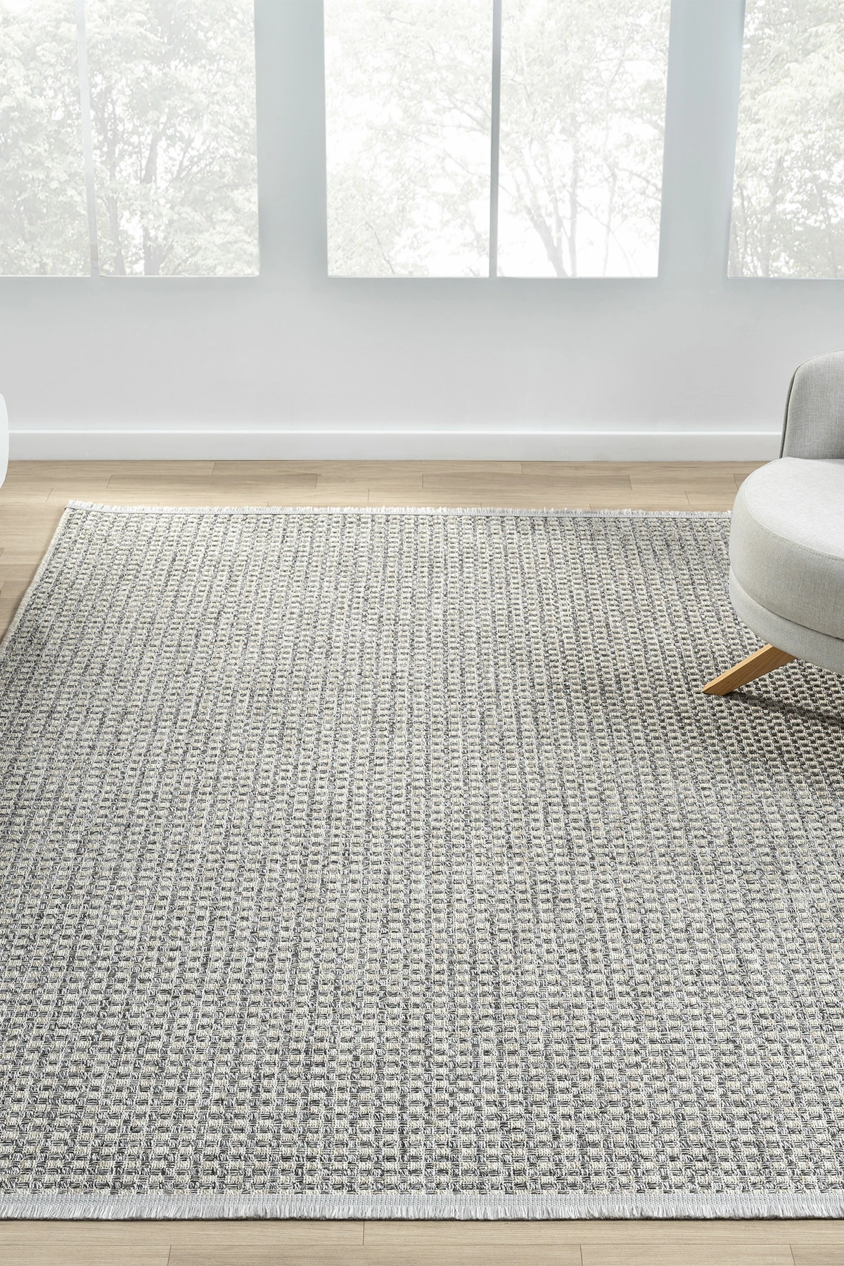 Hanlı halı nice667gri hasır dokulu oturma odası halısı koridor halısı kesme halı