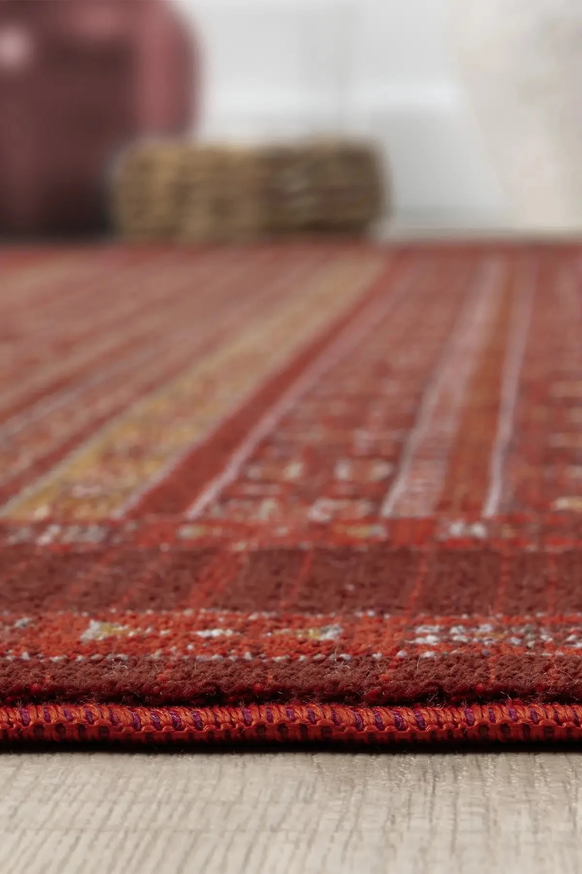 Hanlı halı otantik 0259 bordo  Salon oturma odası halısı