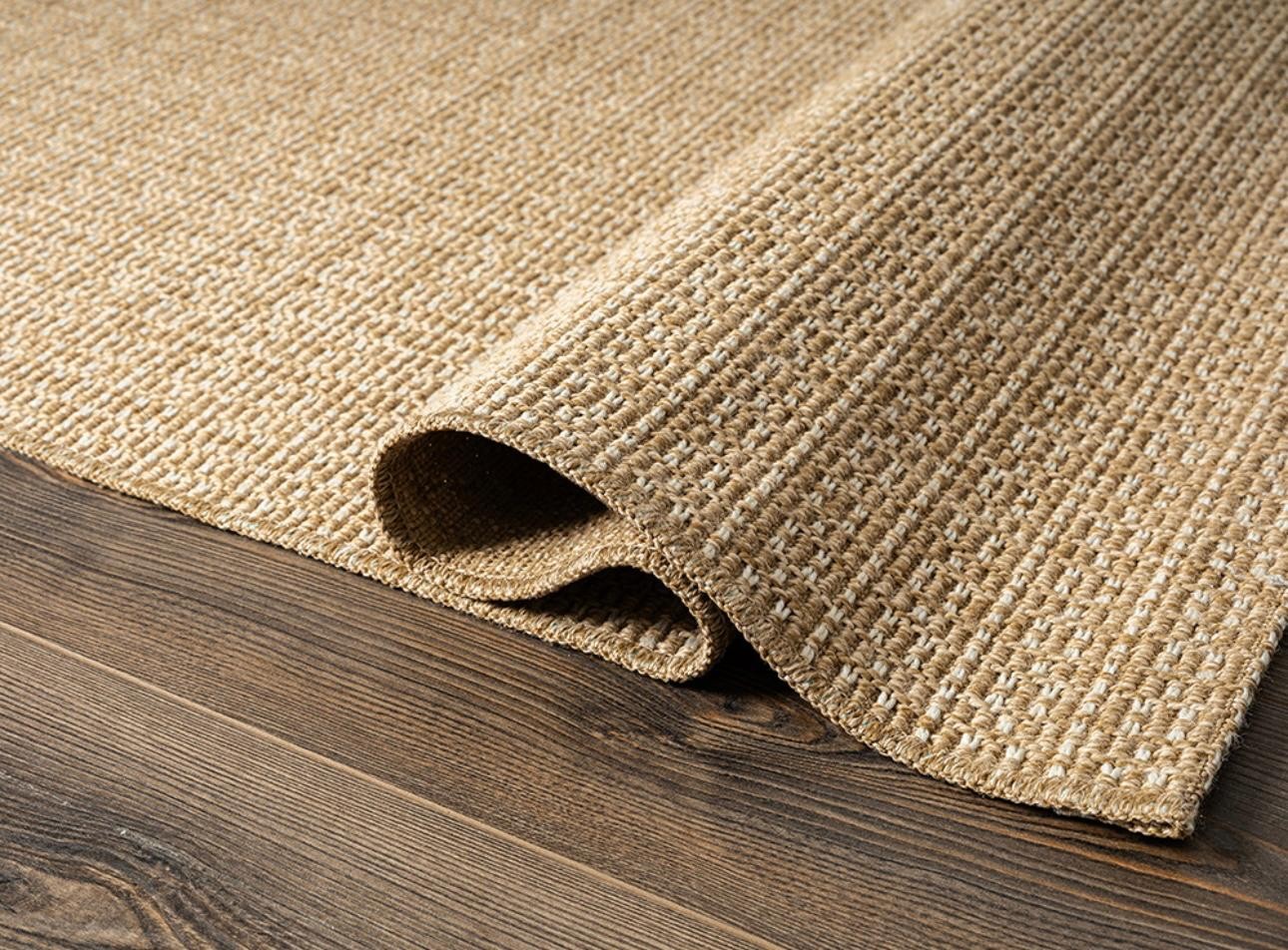 hanlı halı tiorra tı004a kahve krem jüt sisal halı