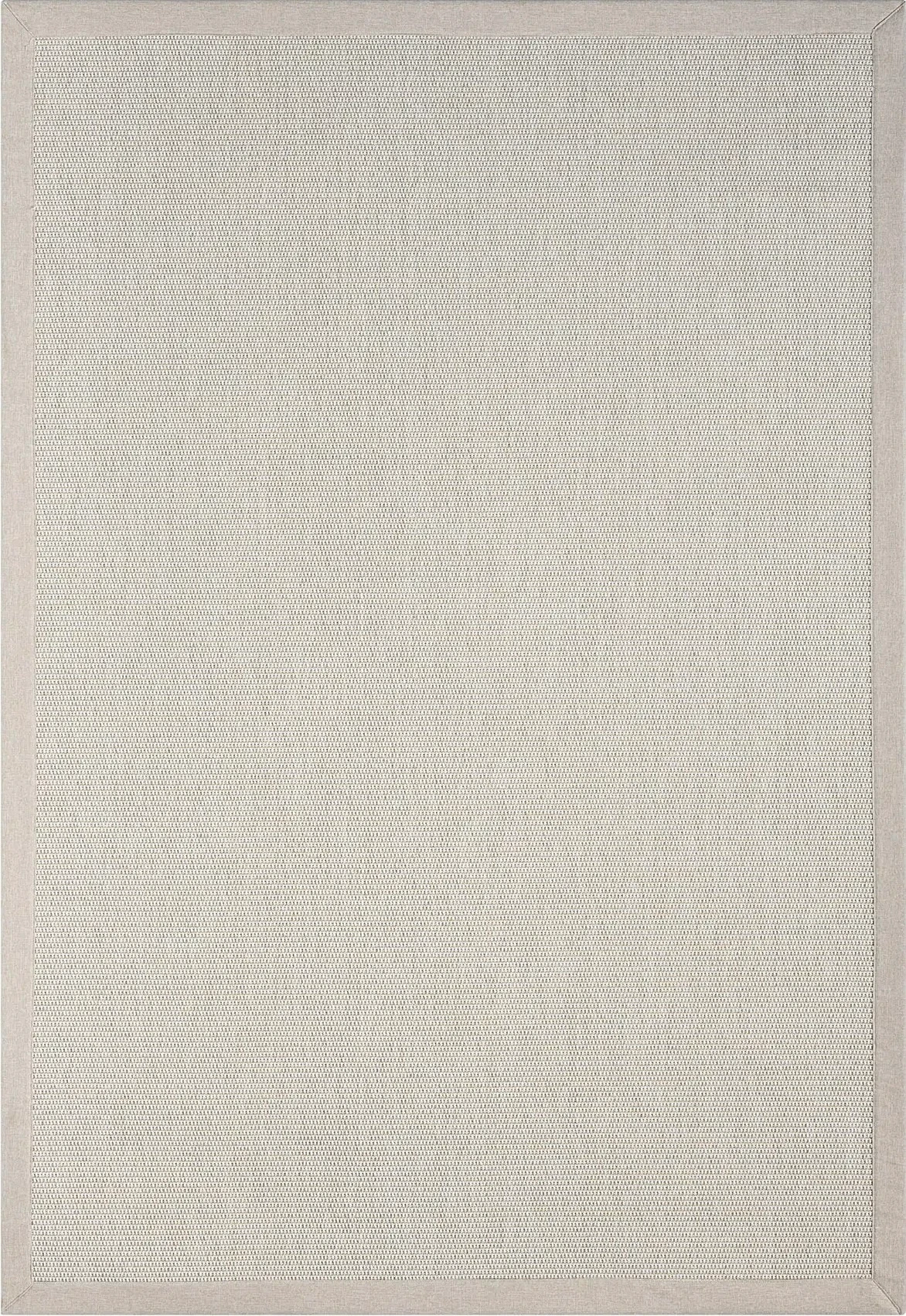 Hanlı halı krem sisal krem664 bej bordürlü hasır dokulu kesme halı