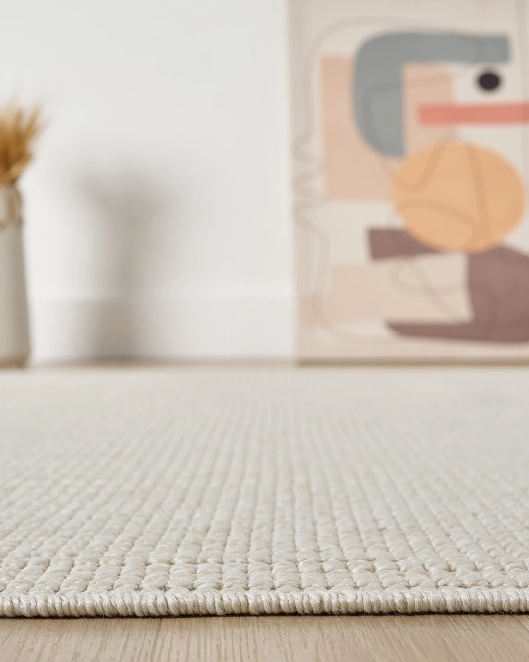 hanlı halı riya622 krem hasır dokulu oturma odası halısı koridor halısı kesme halı