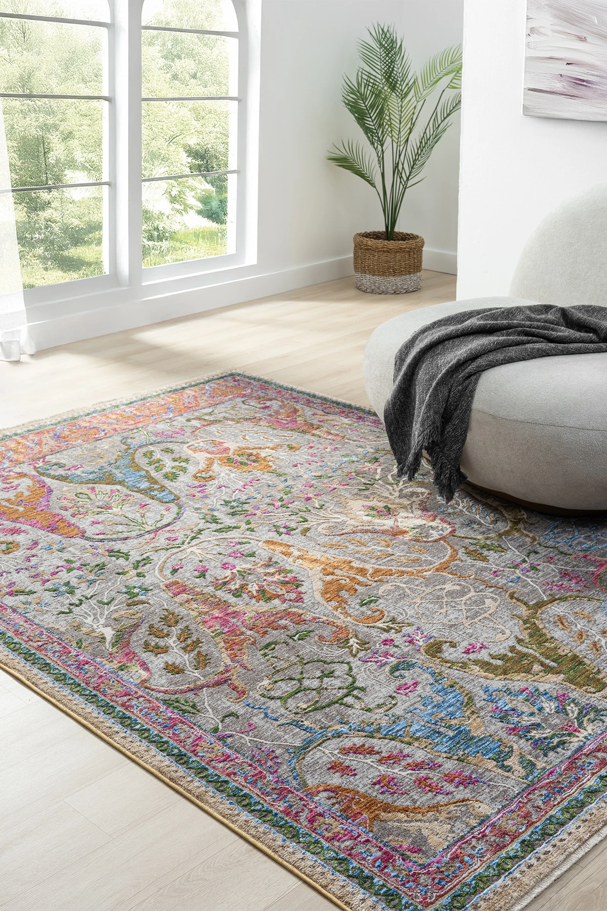 Hanlıhalı retro800 renkli salon oturma odası halısı