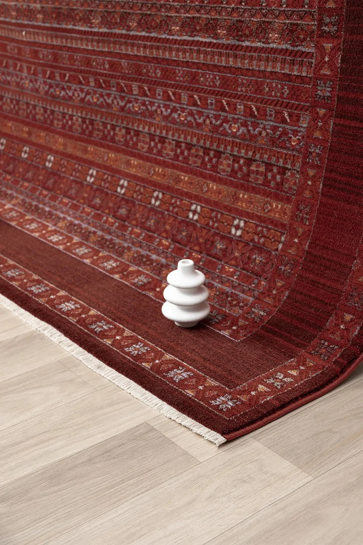 Hanlı halı otantik 0259 bordo  Salon oturma odası halısı