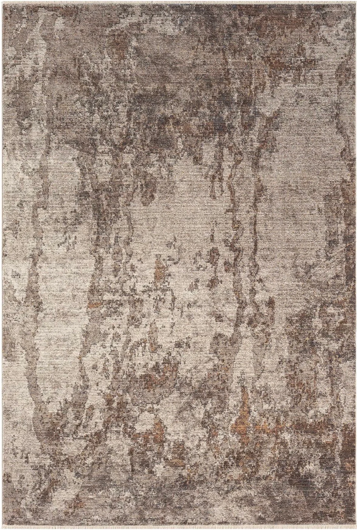 Hanlı halı Otantik 0251 Gri kahve tasarım Salon oturma odası halısı