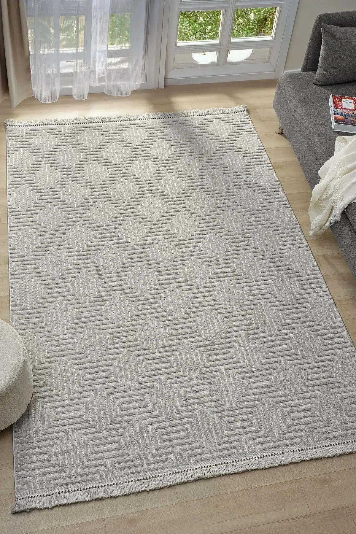 Hanlı halı risby1550 Yumuşak tüşeli modern koridor halısı kesme halı 