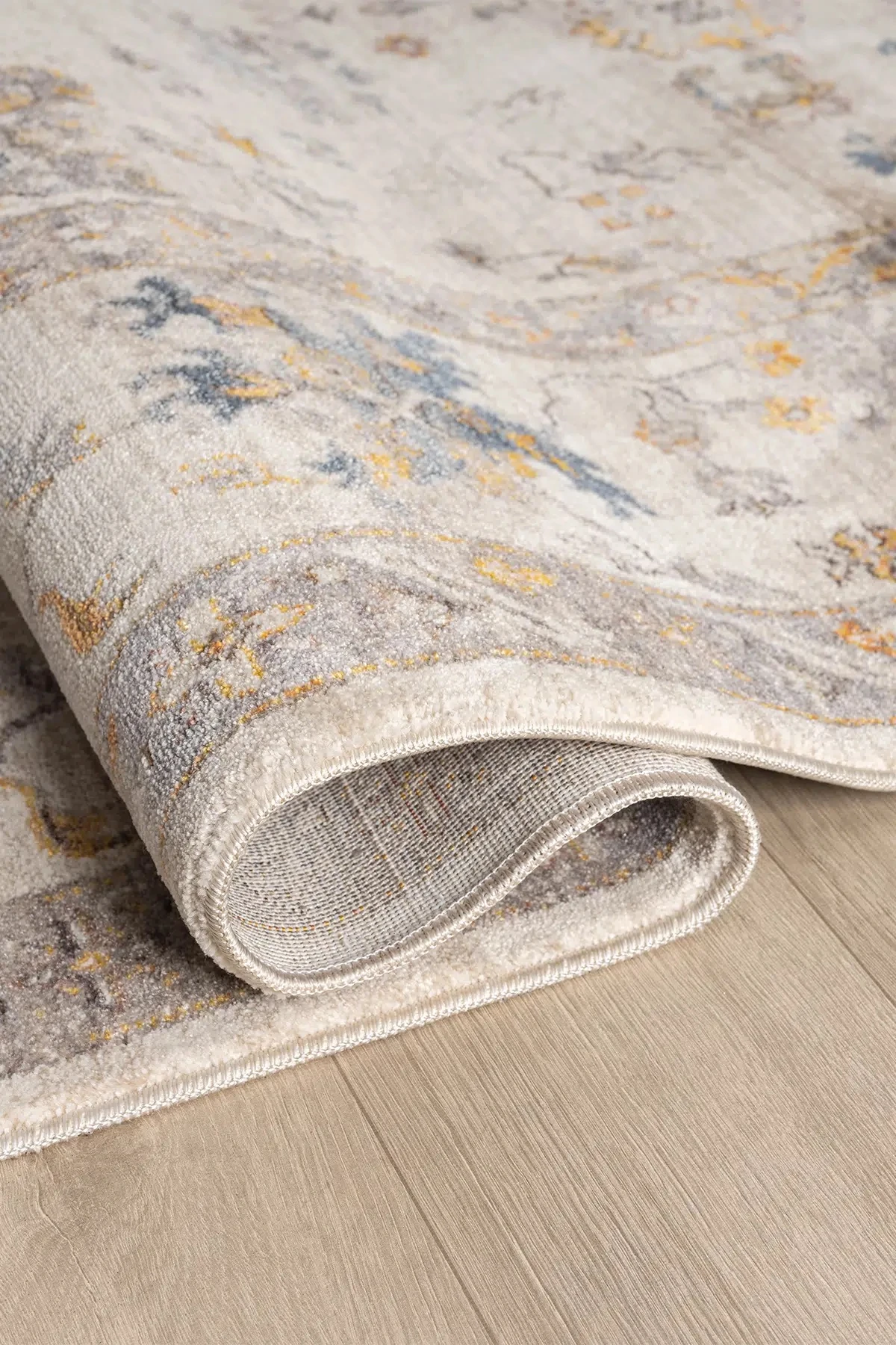 Hanlı halı Otantik0253 krem kahve renkli  Salon oturma odası halısı