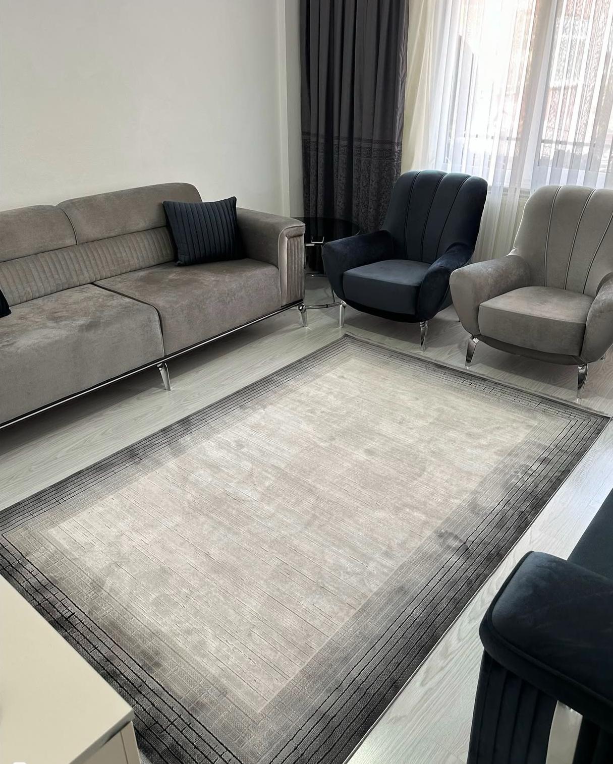 gri antrasit salon oturma odası halısı