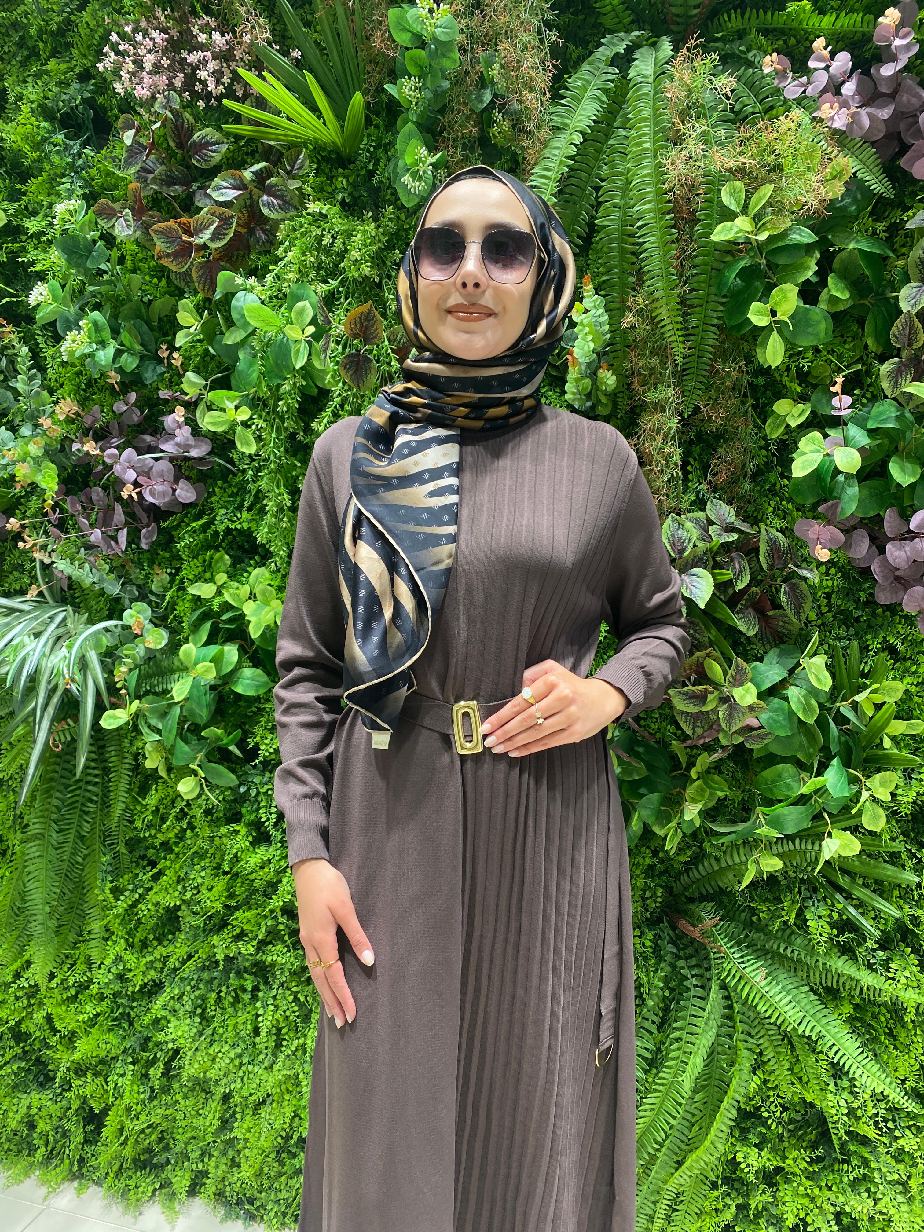 Niliwi Yarı Pileli Triko Elbise