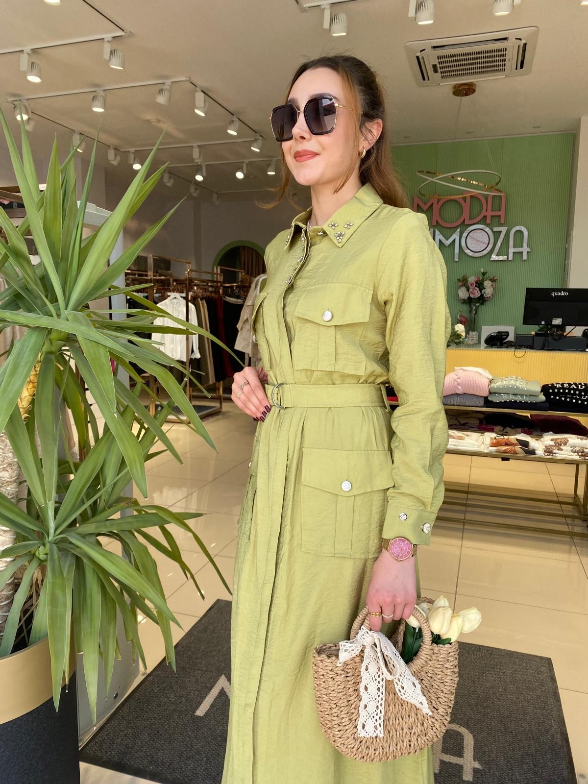 MoodBasic Cep Detaylı Elbise