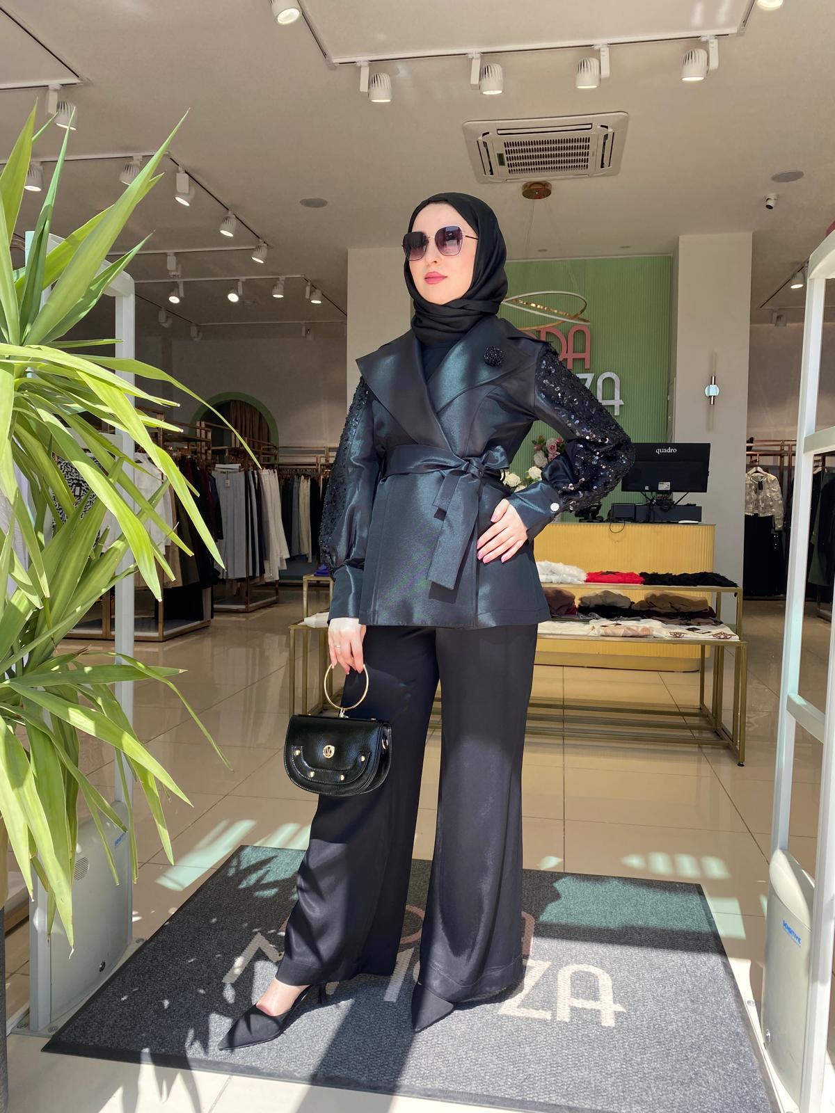 My312 Kolları Dantel Ceket