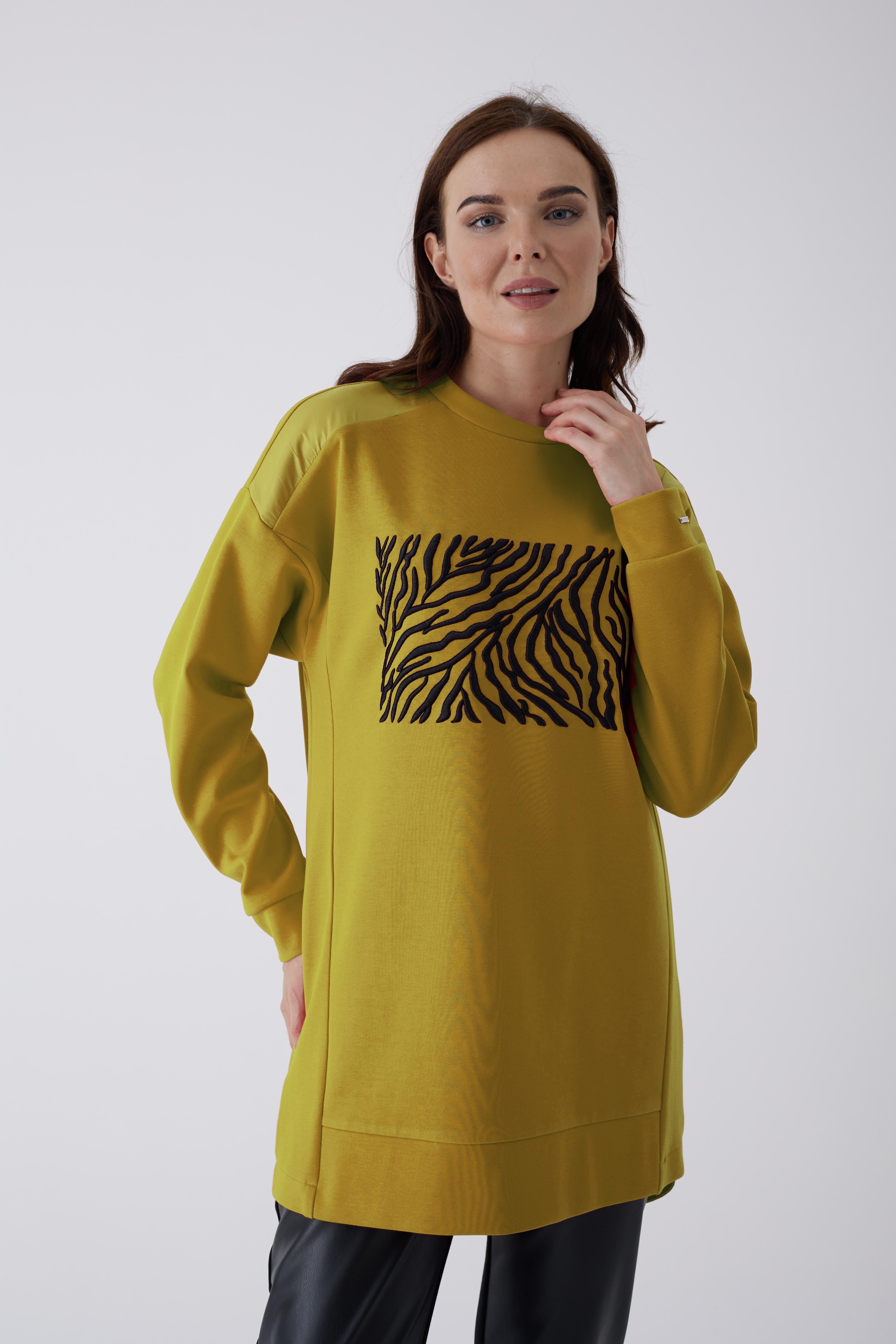 MoodBasic Zebra Nakışlı Tunik