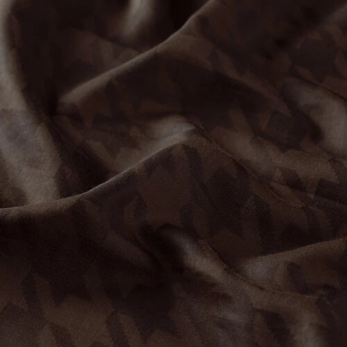 İpekevi Kazayağı Desenli Pamuk İpek Şal