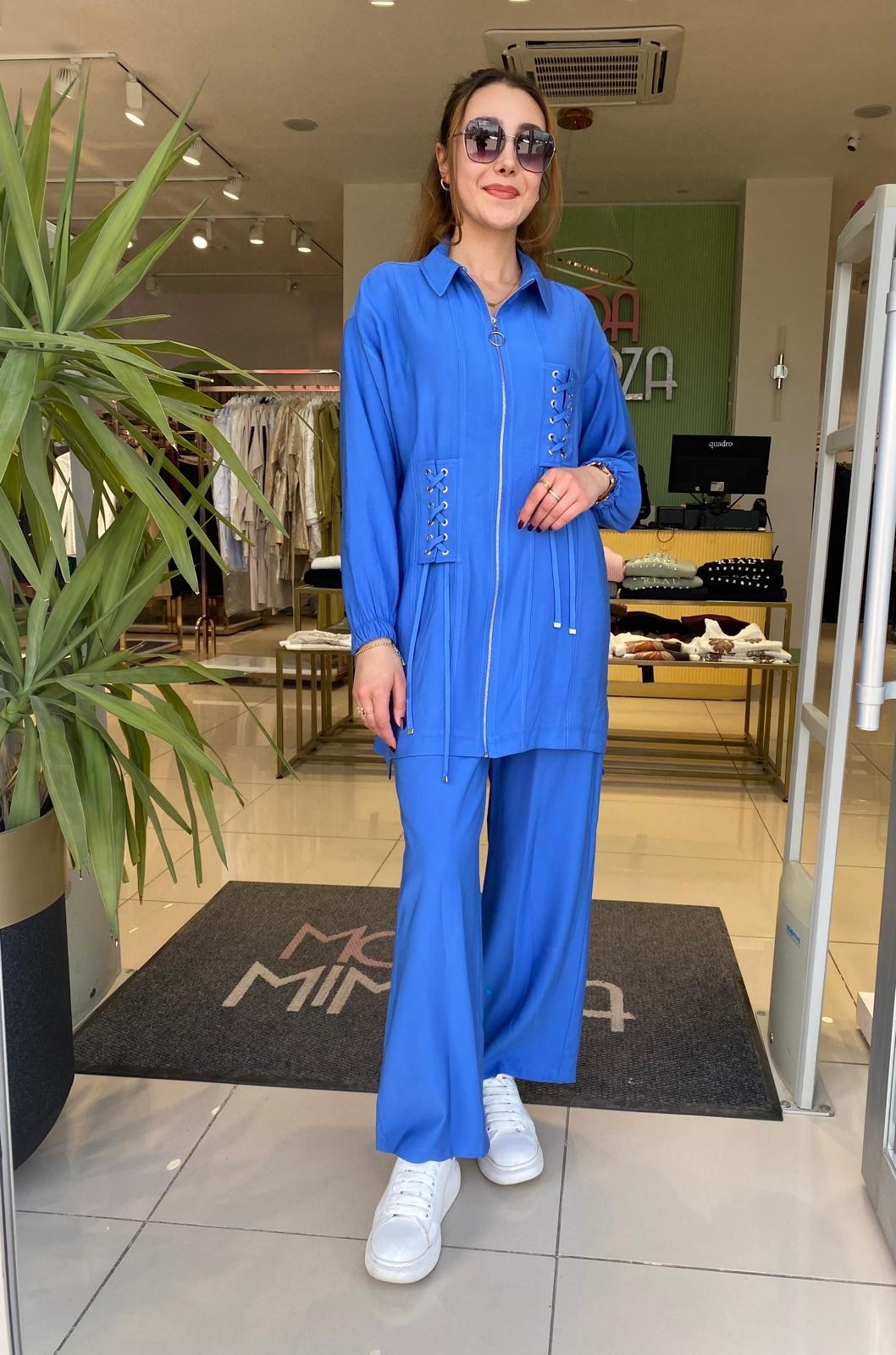 MoodBasic Bağcıklı Fermuarlı Takım