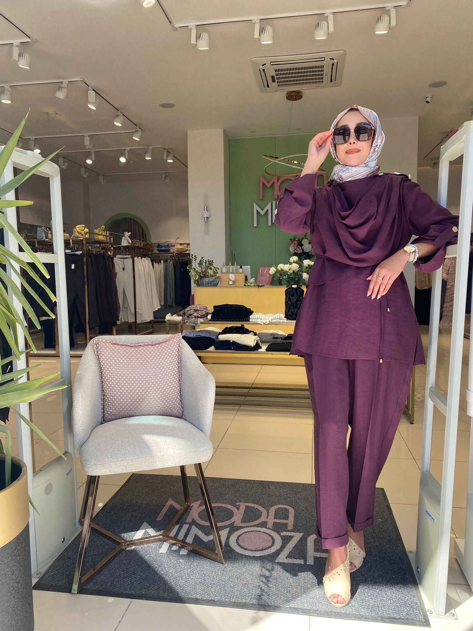 My312 Omzu Düğmeli Takım