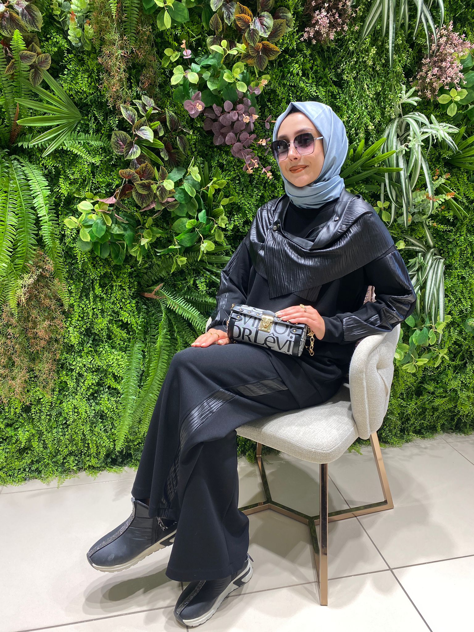 Fuat Gürşen Deri Şal Yaka Tunik