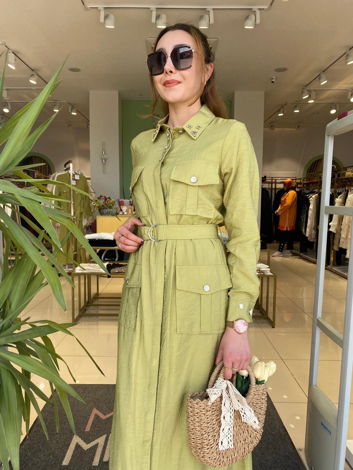 MoodBasic Cep Detaylı Elbise