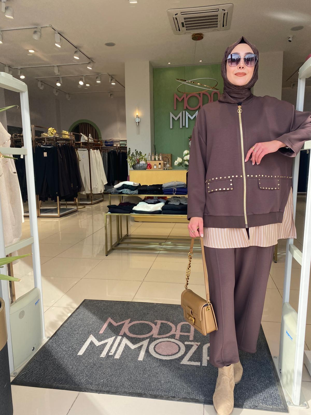 Ghisa Zımbalı Gömlek Detaylı Takım