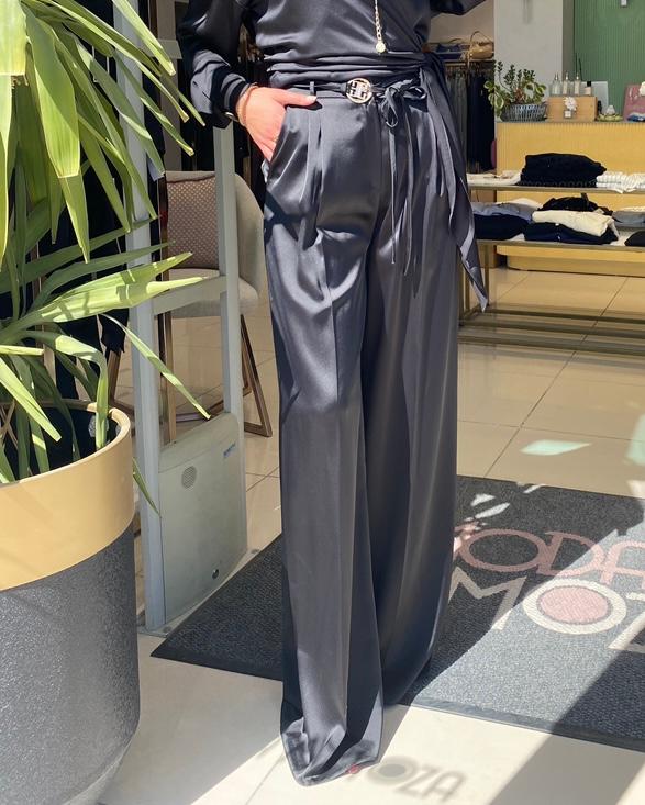 Explosıon Saten Palazzo Pantolon