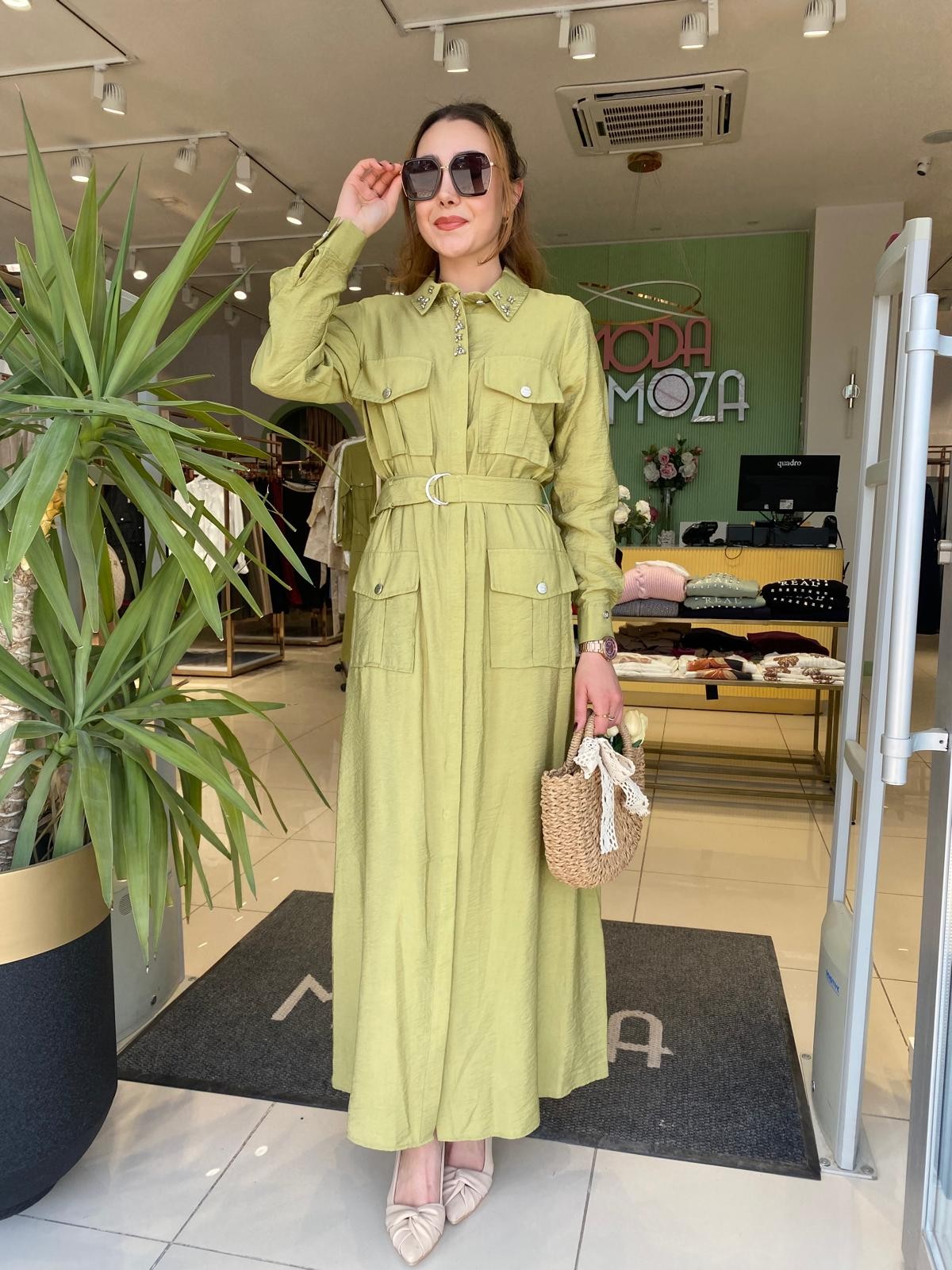 MoodBasic Cep Detaylı Elbise