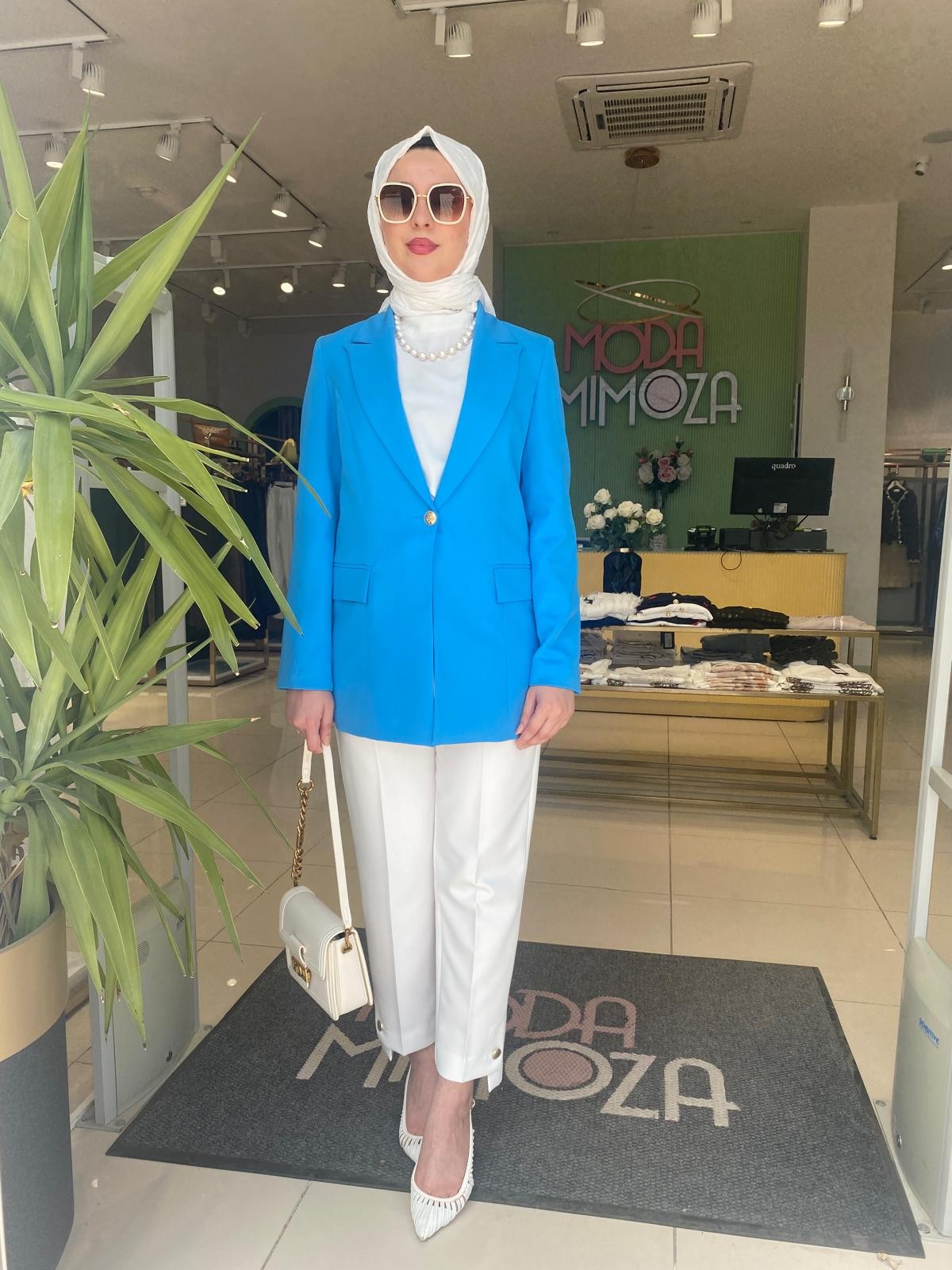 Pera Kısa Blazer Ceket
