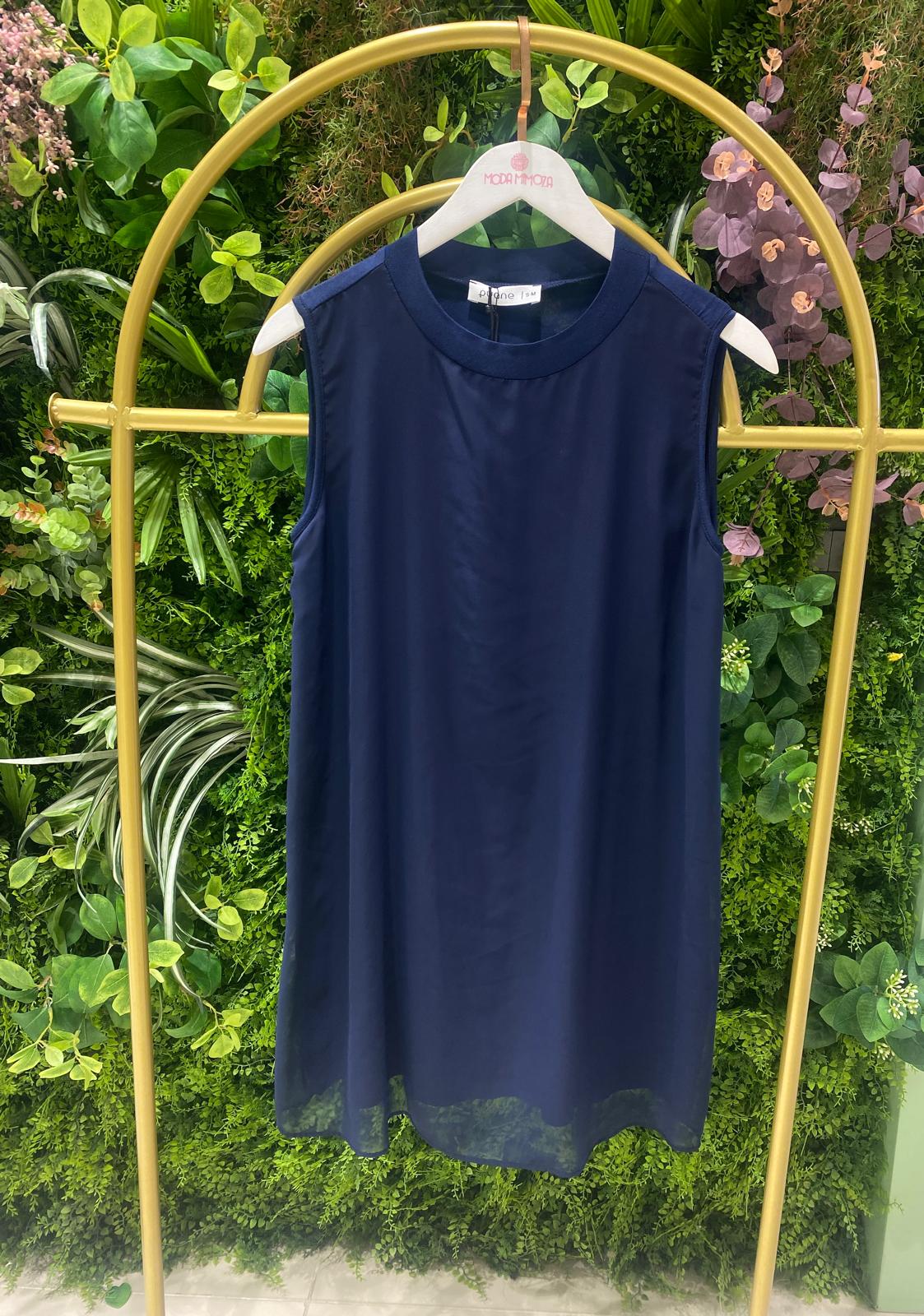 Puane Kolsuz İçlik Tunik - Lacivert