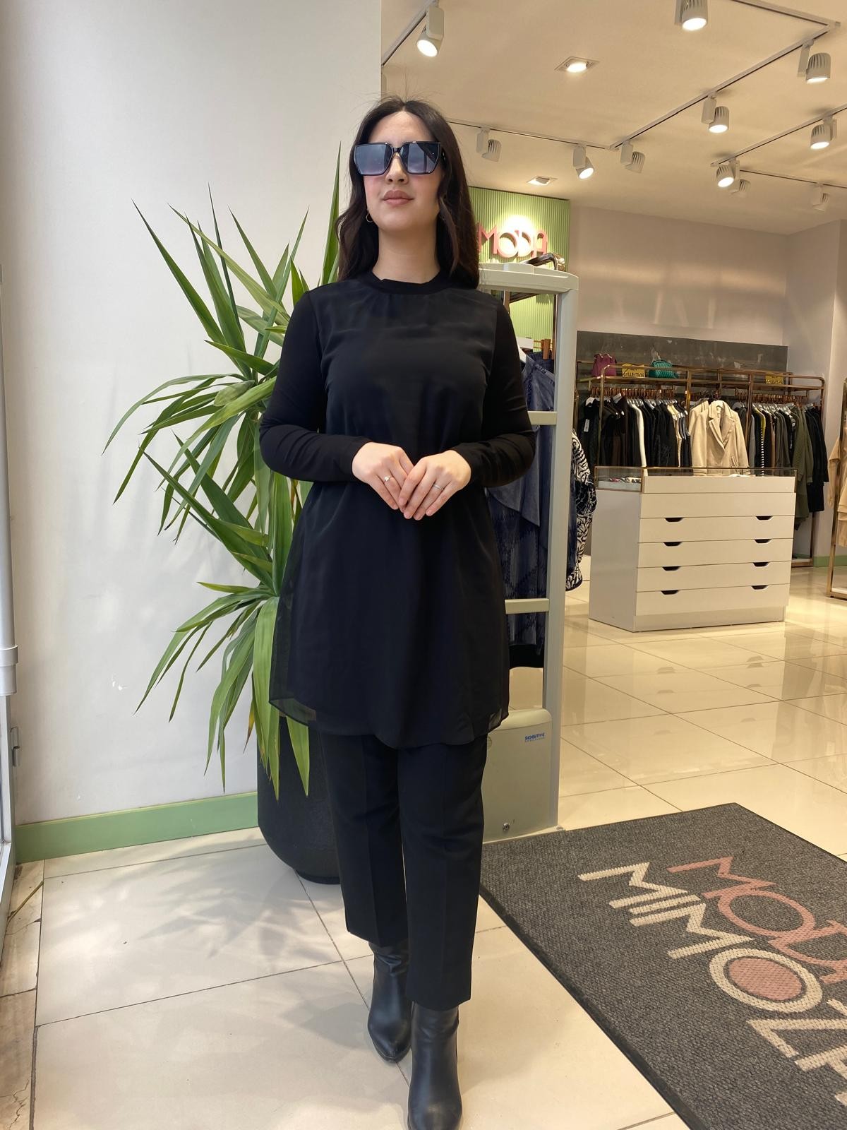 Puane Kollu İçlik Tunik