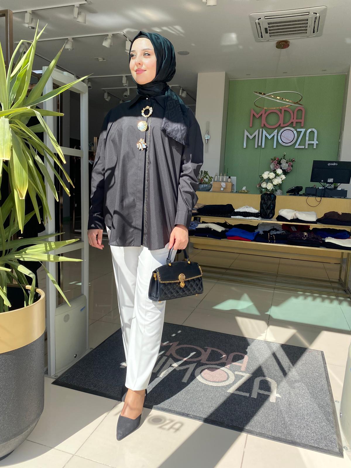 My312 Broşlu Gömlek