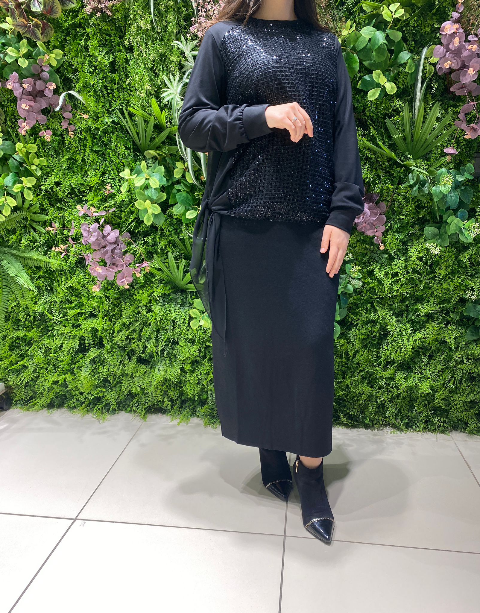 Fuat Gürşen Payetli Bluz