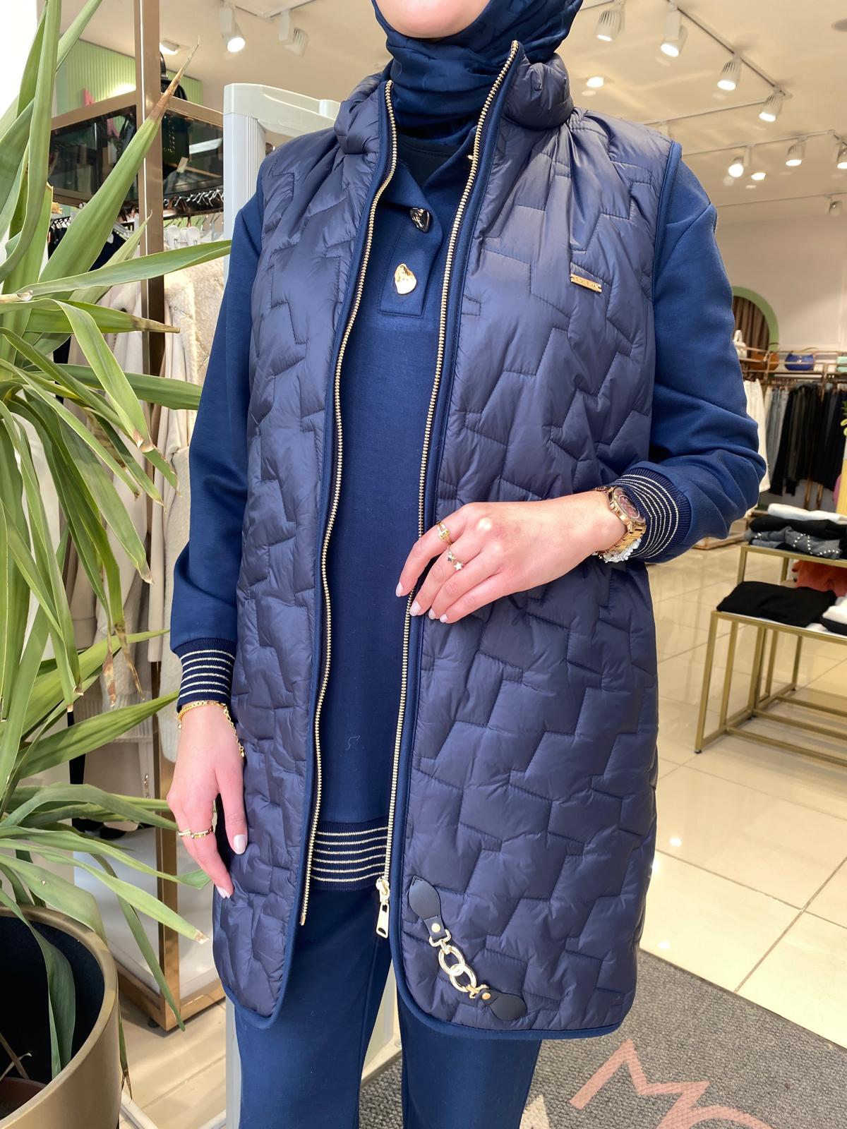 Pureva Tunik Yelek Pantolon Takım