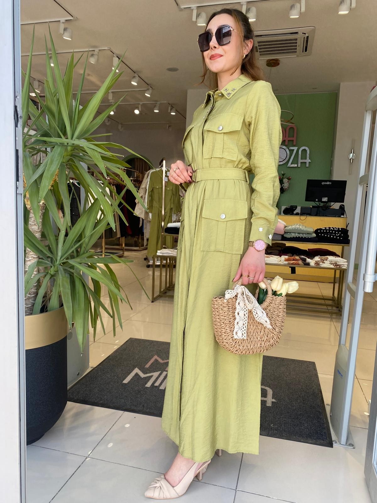 MoodBasic Cep Detaylı Elbise
