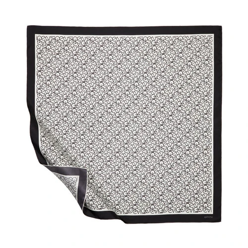 İpekevi Typo Monogram Tivil İpek Eşarp