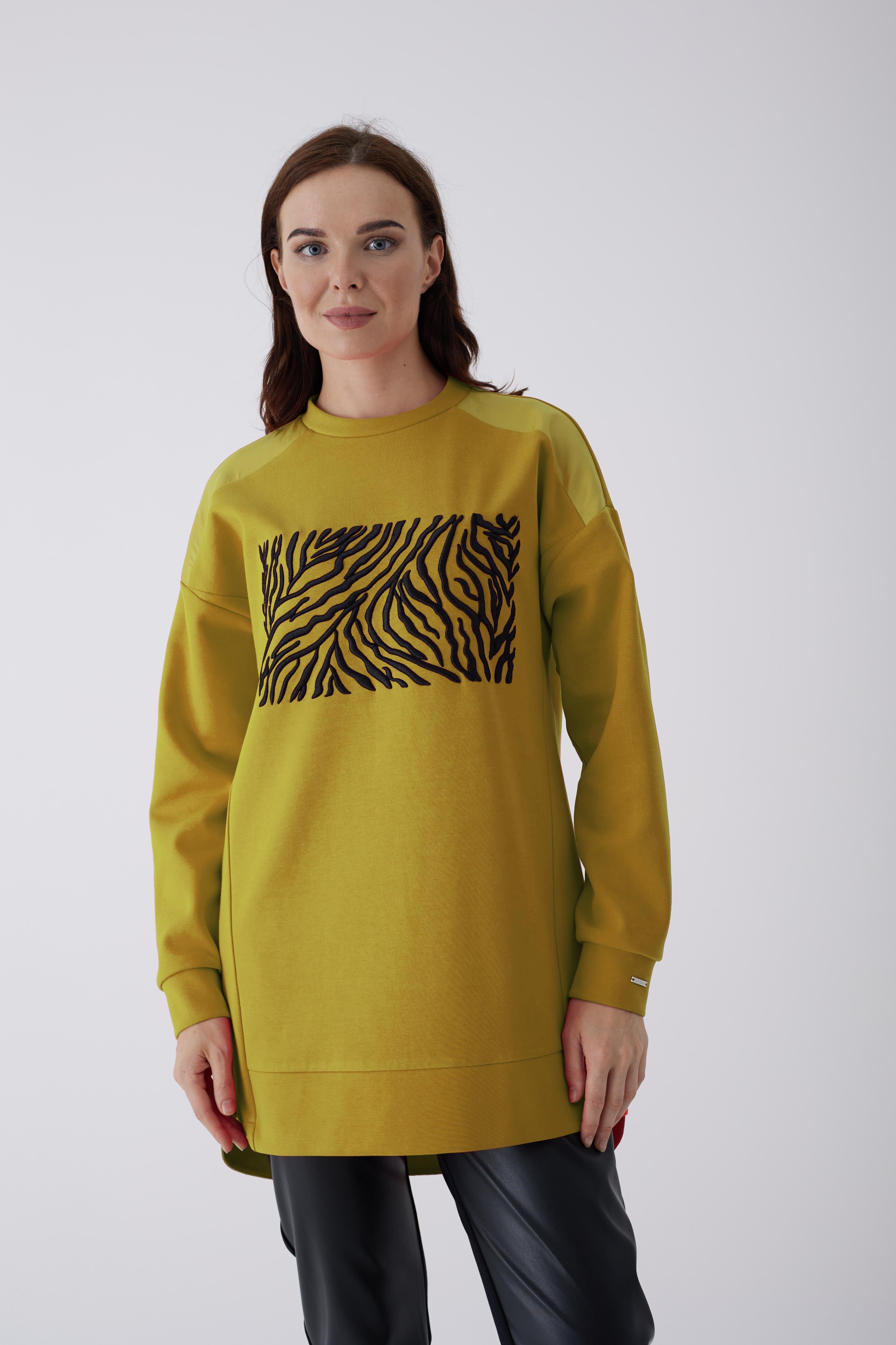 MoodBasic Zebra Nakışlı Tunik