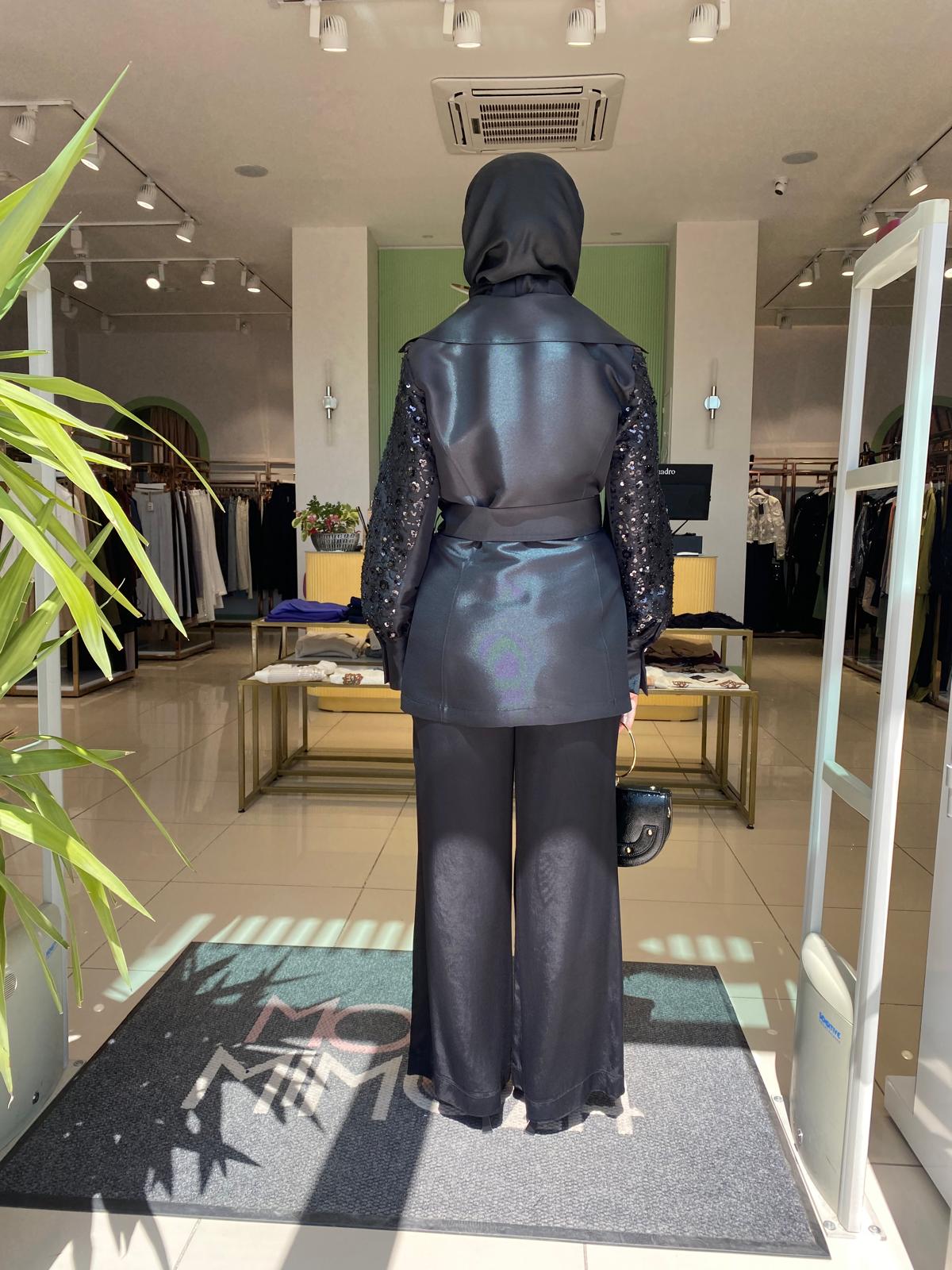 My312 Kolları Dantel Ceket