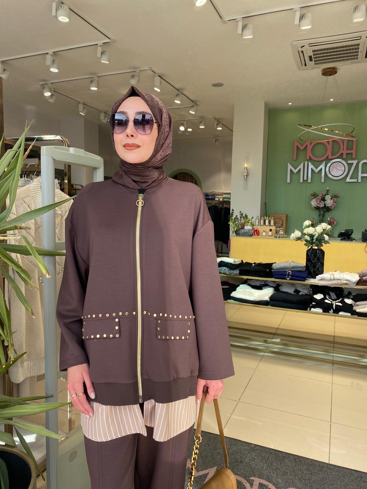 Ghisa Zımbalı Gömlek Detaylı Takım