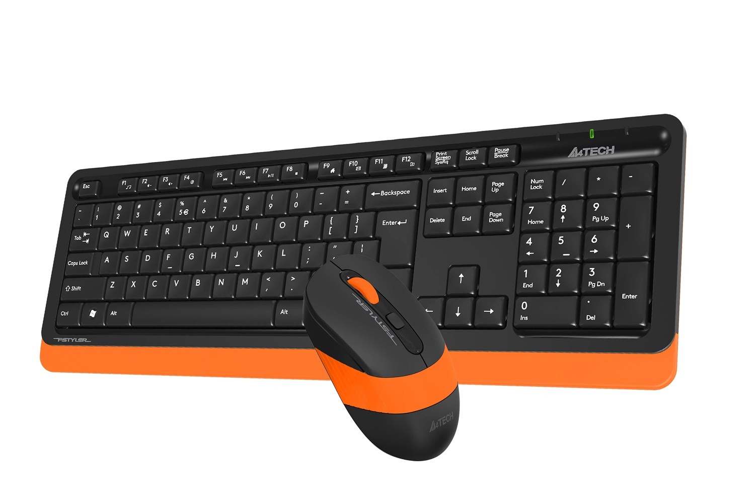 A4-Tech FG1010 Q Klavye Mouse Set Turuncu Kablosuz